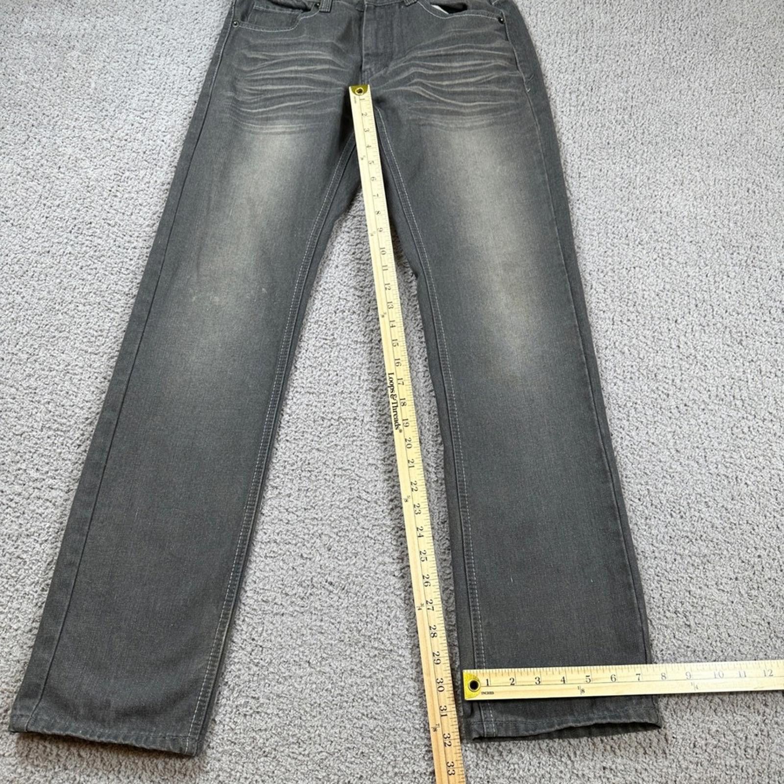 Southpole Y2K Southpole Mens Jeans 30x32 Grey Wash Straight Leg Denim Size US 30 / EU 46 - 3 Thumbnail