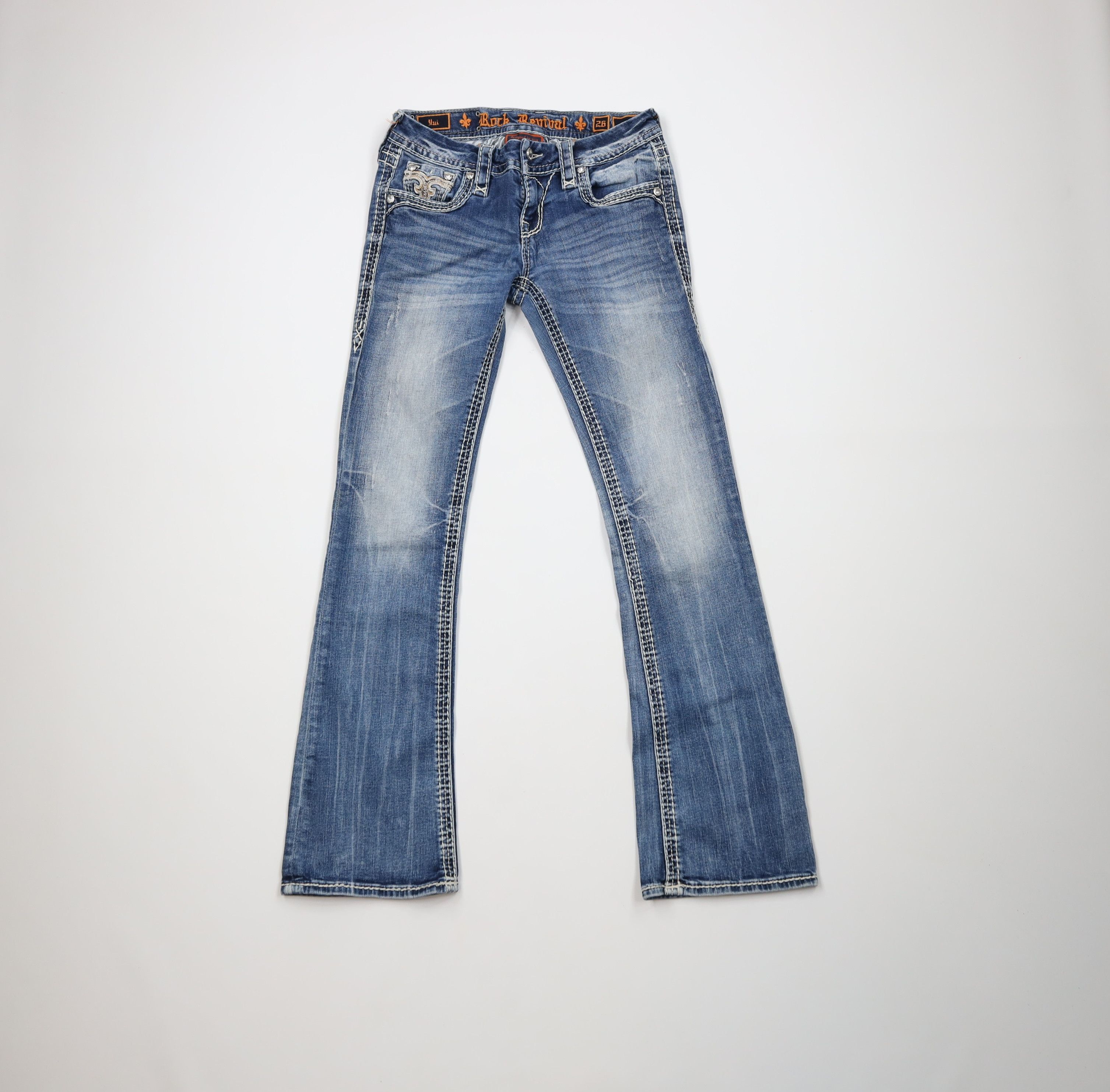Rock Revival Rock Revival MMA Yui Bootcut Flared Stretch Denim Jeans Size 26" / US 2 / IT 38 - 1 Thumbnail