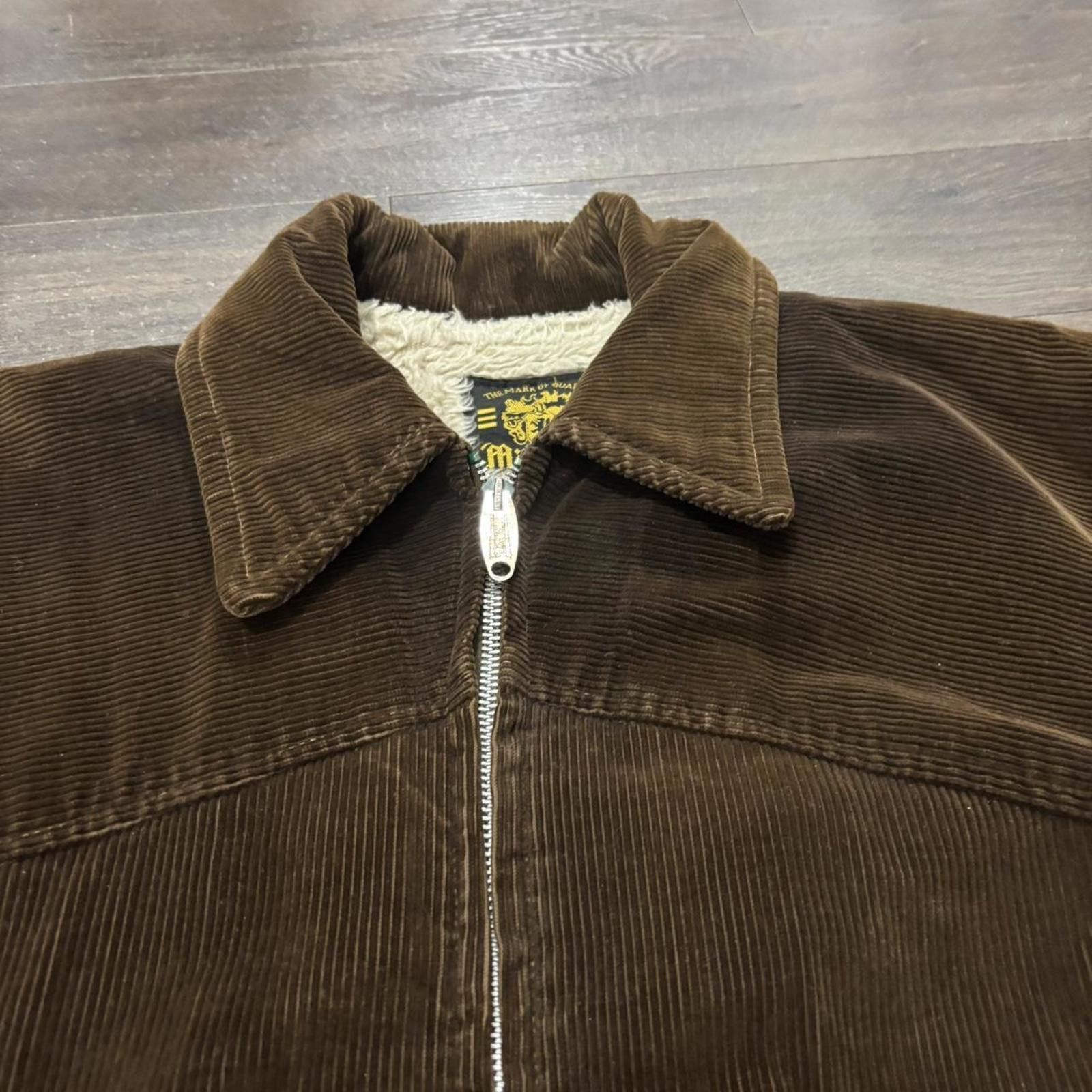 Other Vintage mitchell brown corduroy Sherpa lined jacket 70s L Size US L / EU 52-54 / 3 - 2 Thumbnail