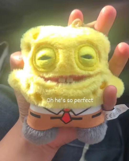 FOR OTHERS Gap-Toothed Spongebob Plush Keychain Pendant Size ONE SIZE - 5 Thumbnail