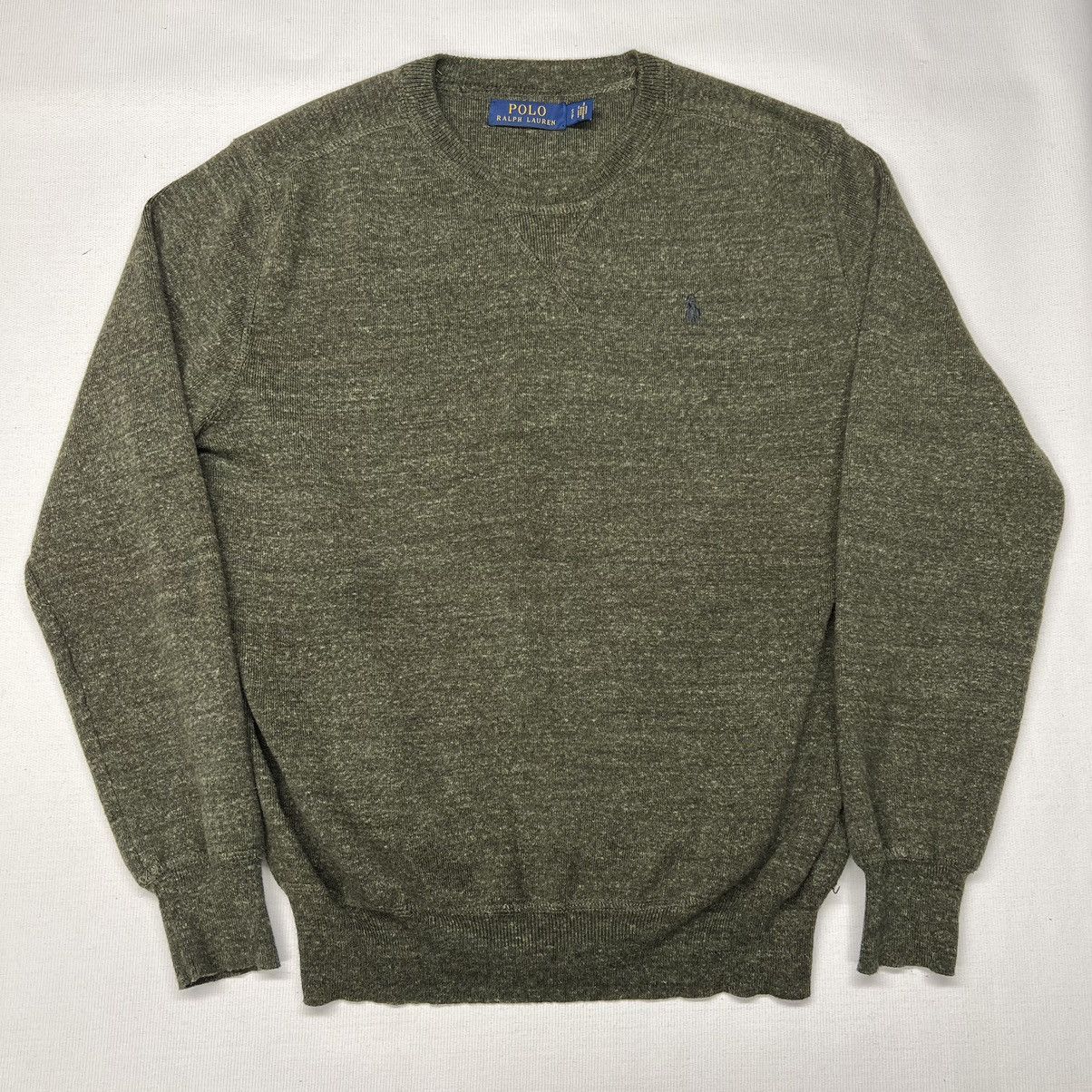 Polo Ralph Lauren Polo Ralph Lauren Sweater Green Pullover Crewneck Knit Olive Size US S / EU 44-46 / 1 - 1 Thumbnail