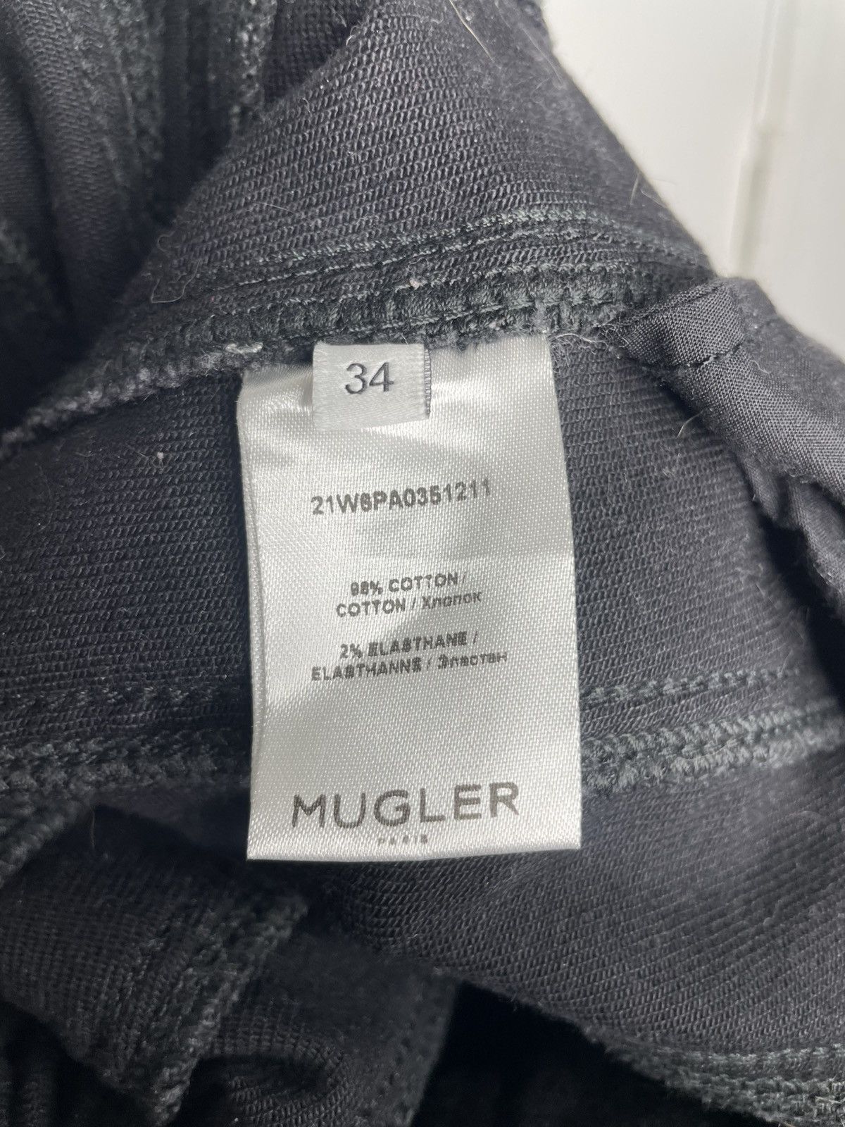 Mugler Mugler Reflective Spiral Black Denim Jeans Size US 32 / EU 48 - 7 Thumbnail