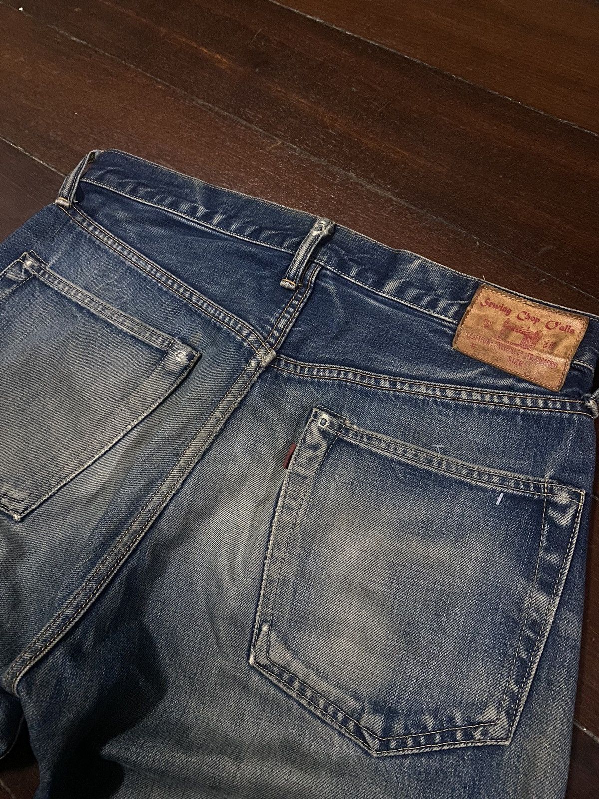 Japanese Brand VINTAGE Reworked Sewing Chop Overalls Selvedge rusty denim Size US 34 / EU 50 - 16 Thumbnail