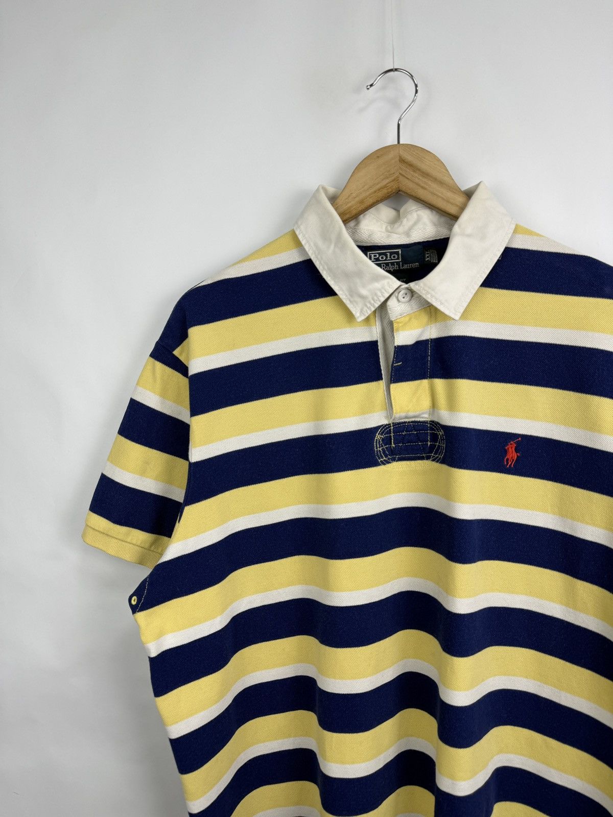 Polo Ralph Lauren 🇺🇸 Vintage 90s Polo Ralph Lauren Custom Fit Polo T-Shirt Size US XXL / EU 58 / 5 - 3 Thumbnail