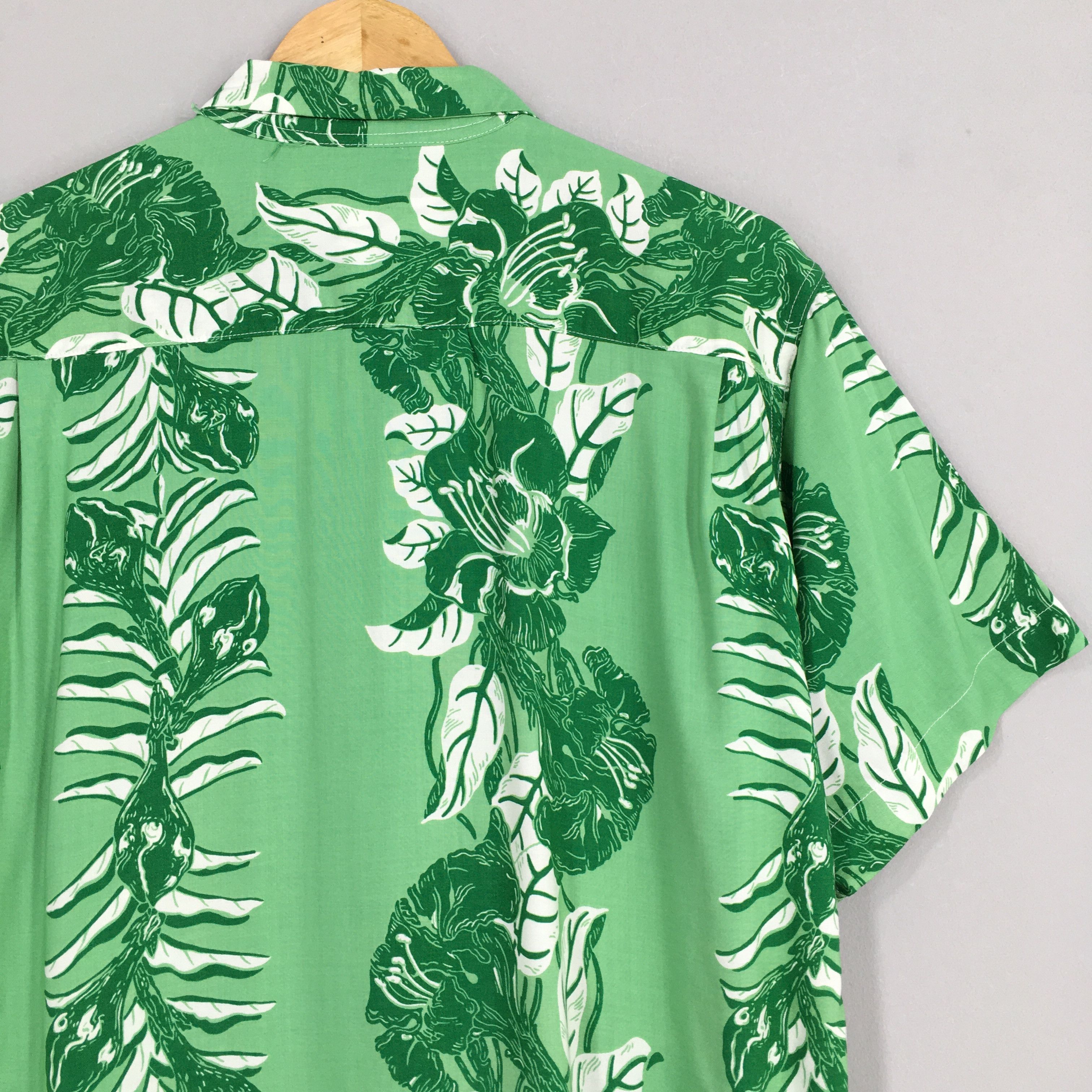 Other Vintage 80s Hawaii Aloha Surfwear Beach Green Shirt Large Size US L / EU 52-54 / 3 - 10 Thumbnail