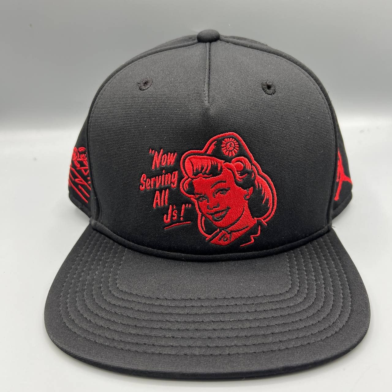 Jordan Brand Air Jordan Hat Men "Now Serving All J's" Snap Back Cap Size ONE SIZE - 1 Thumbnail