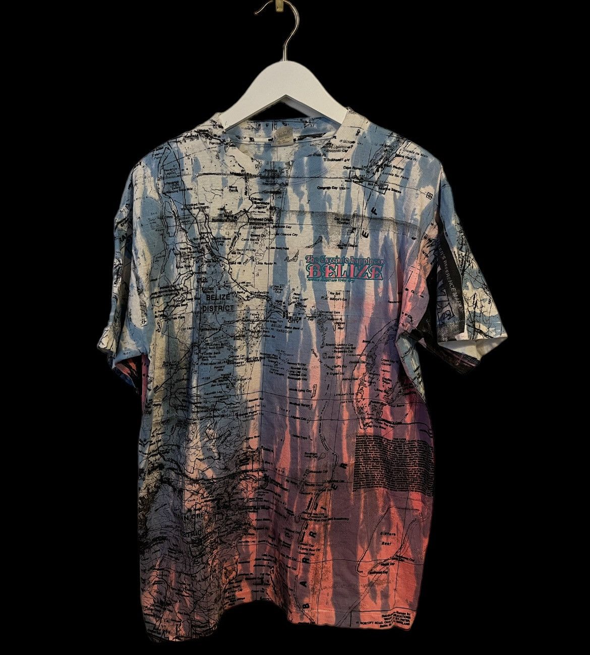 Vintage Mosquito Head Style Geographic Tee Single Stitch 🔥