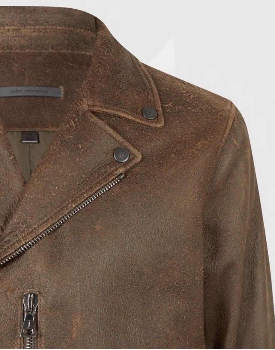 John Varvatos Belted biker jacket. 48 Size US M / EU 48-50 / 2 - 7 Thumbnail