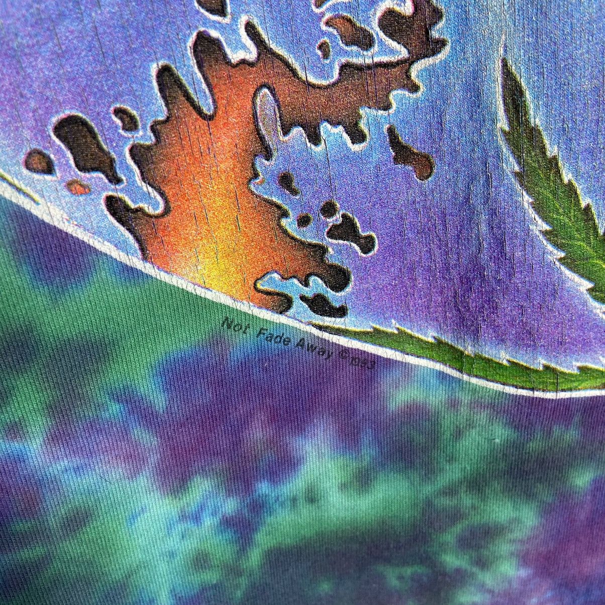 Band Tees Vintage 90s Michael Mike Grateful Dead Weed Fractal Tee Size US XL / EU 56 / 4 - 4 Thumbnail