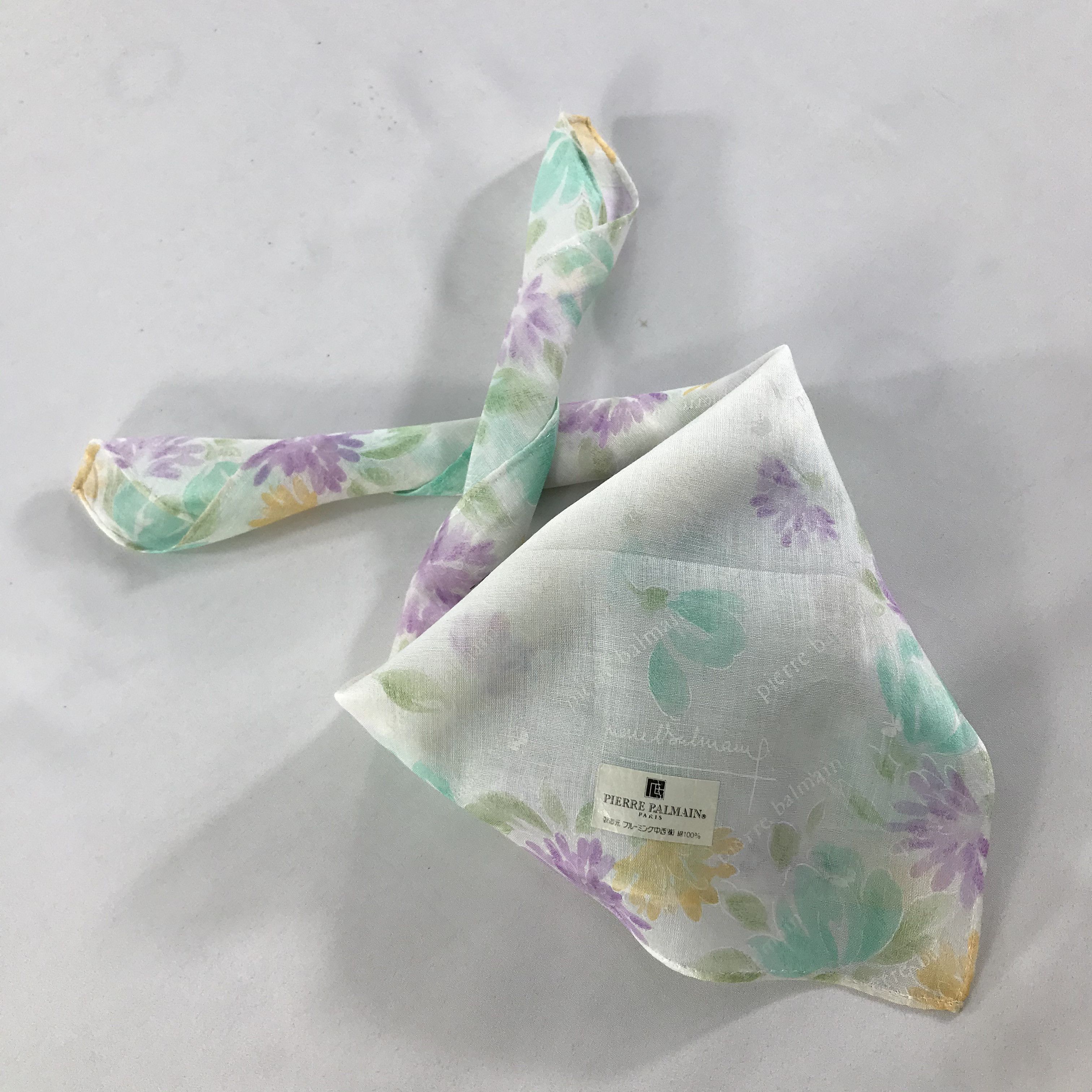 Pierre Balmain × Vintage Pierre Balmain Bandana / Handkerchief / Neckerchief - S1228 Size ONE SIZE - 4 Thumbnail
