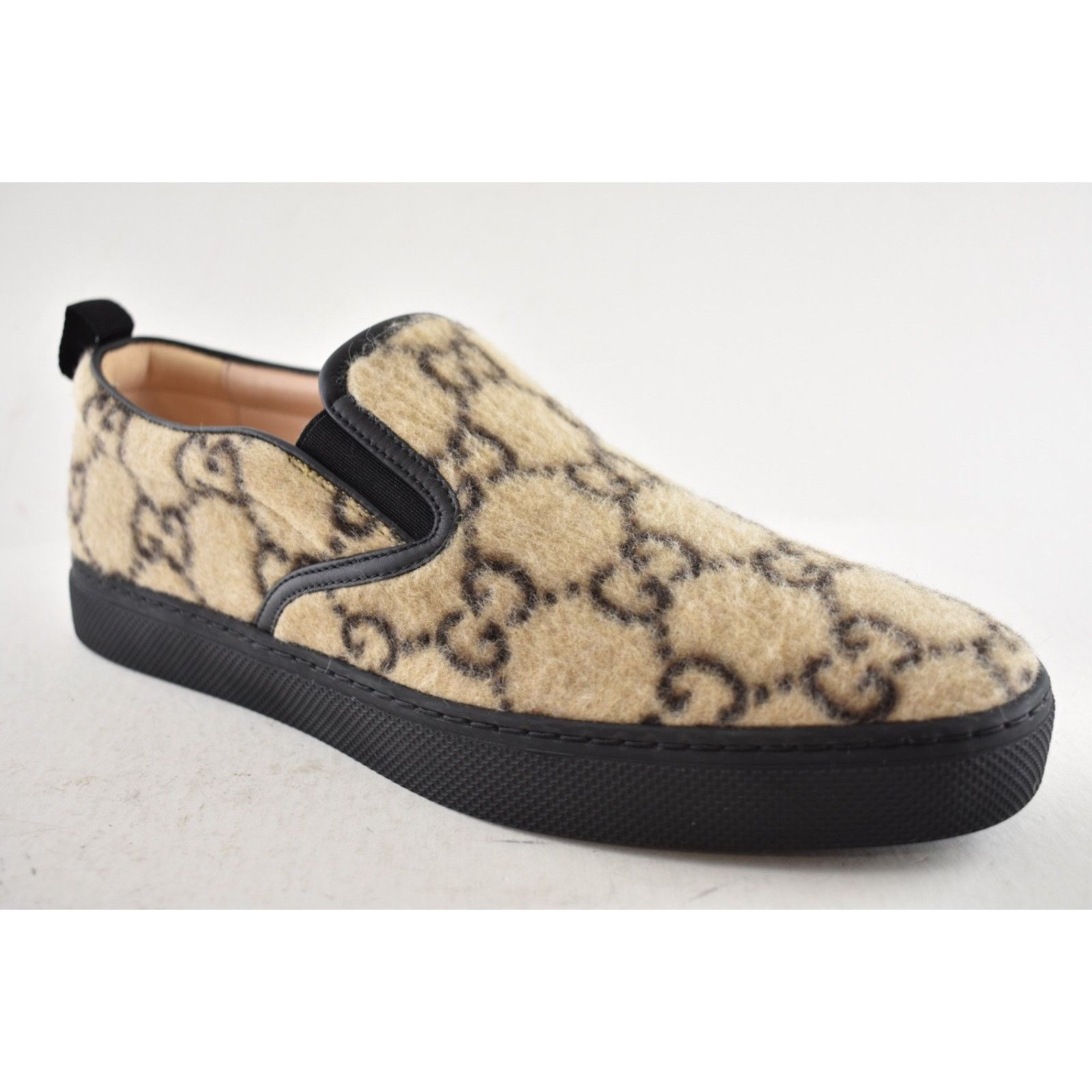Gucci Gucci Mens Dublin Beige GG Logo Slip On Skate Sneaker 10.5 Size US 10.5 / EU 43-44 - 5 Thumbnail