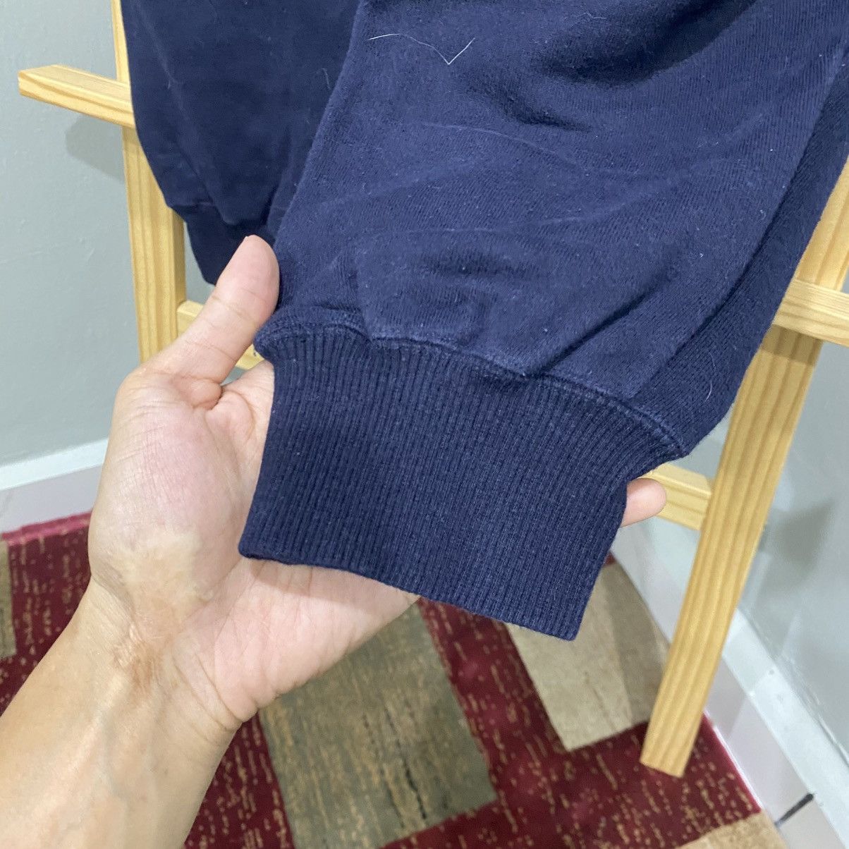 Issey Miyake Vtg I.S. Issey Miyake Tsumori Chisato Logo Sweatpants Navy Size US 27 - 6 Thumbnail