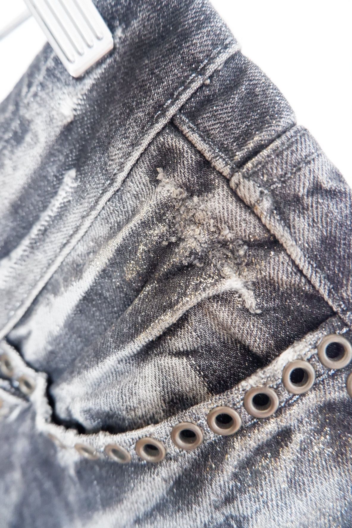 Tornado Mart Vintage Lagust Glitter Flare Jeans- Vkei Style Size US 28 / EU 44 - 8 Thumbnail