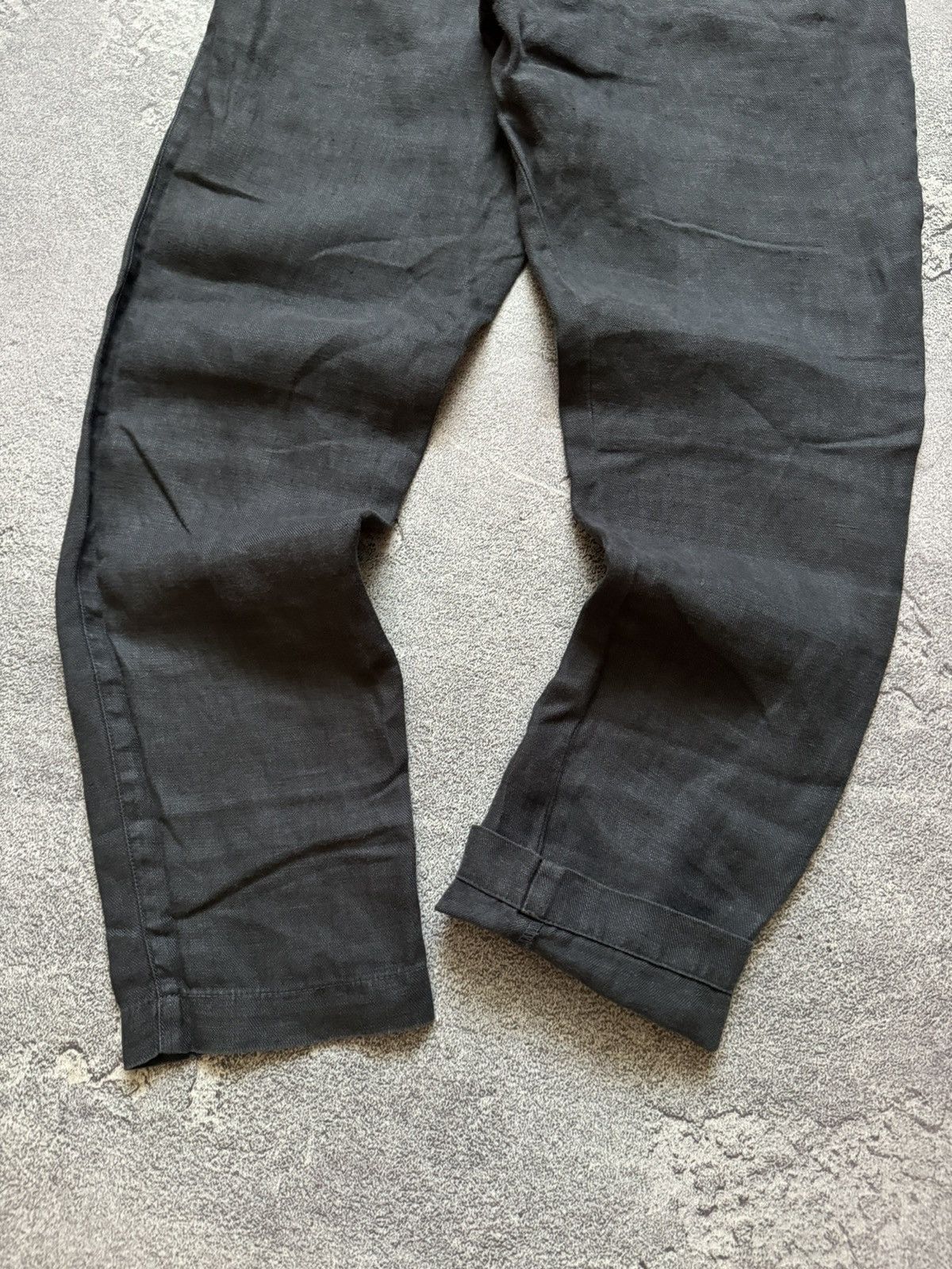 120% Lino × Designer 120% Lino S Wmns dark gray pant trouser chino Size 25" / US 0 / IT 36 - 3 Thumbnail