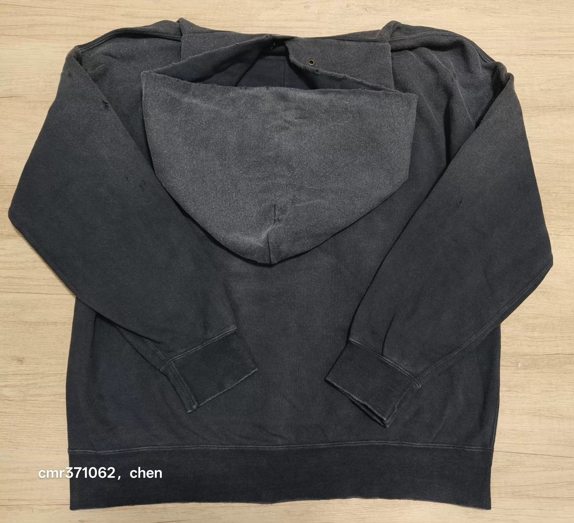 Visvim VISVIM 21AW CRASH JUMBO HOODIE Black Size 3 Washed Size US L / EU 52-54 / 3 - 6 Thumbnail
