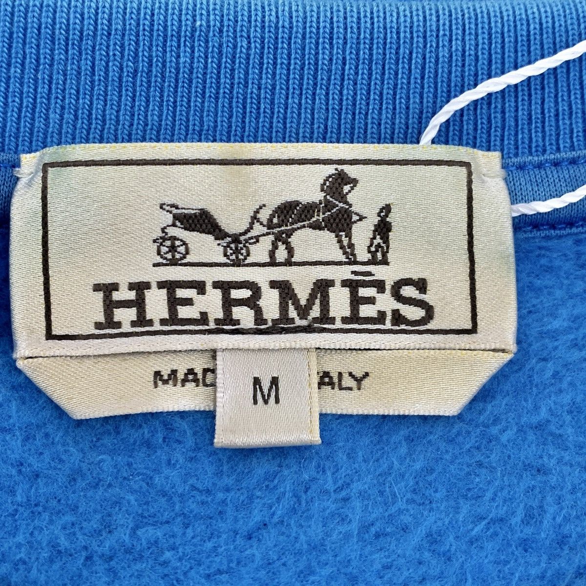 Hermes Hermes Mechanical Pattern Leather Splicing Sweatshirt K26WX Size US M / EU 48-50 / 2 - 6 Thumbnail