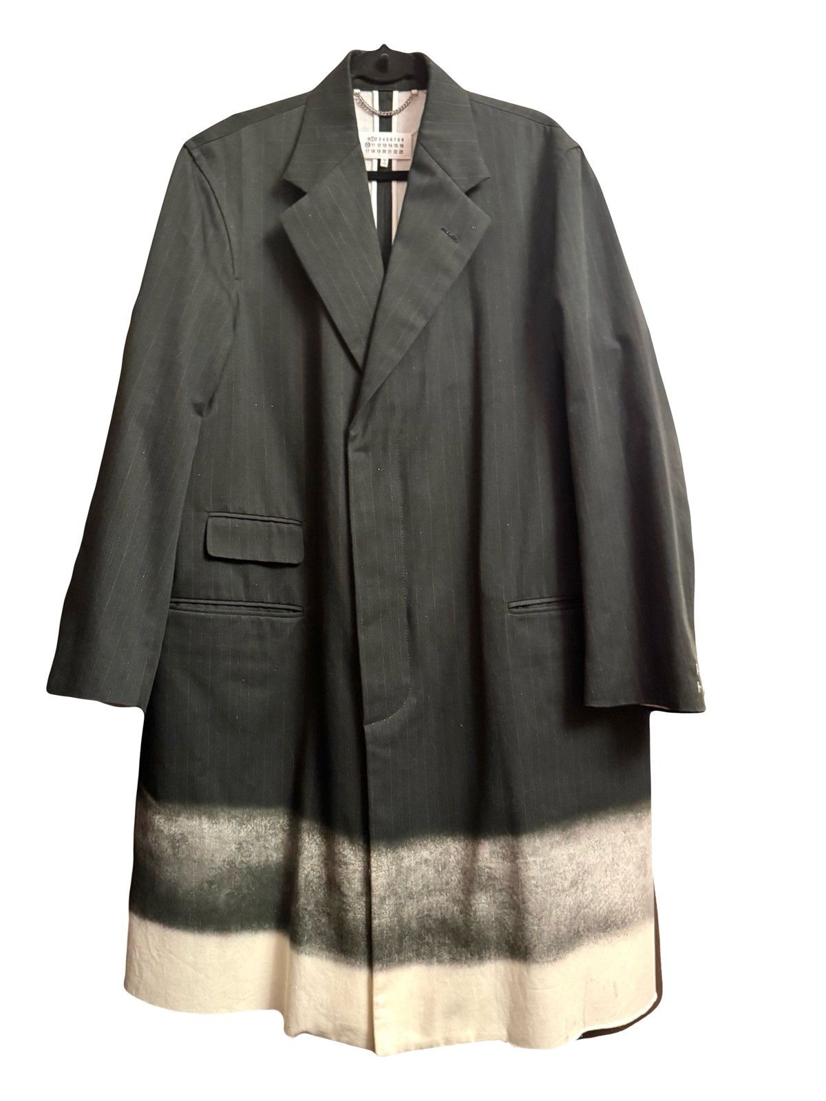 Maison Margiela margiela men runway 2024 printed tailored coat 46 os Size US S / EU 44-46 / 1 - 1 Thumbnail