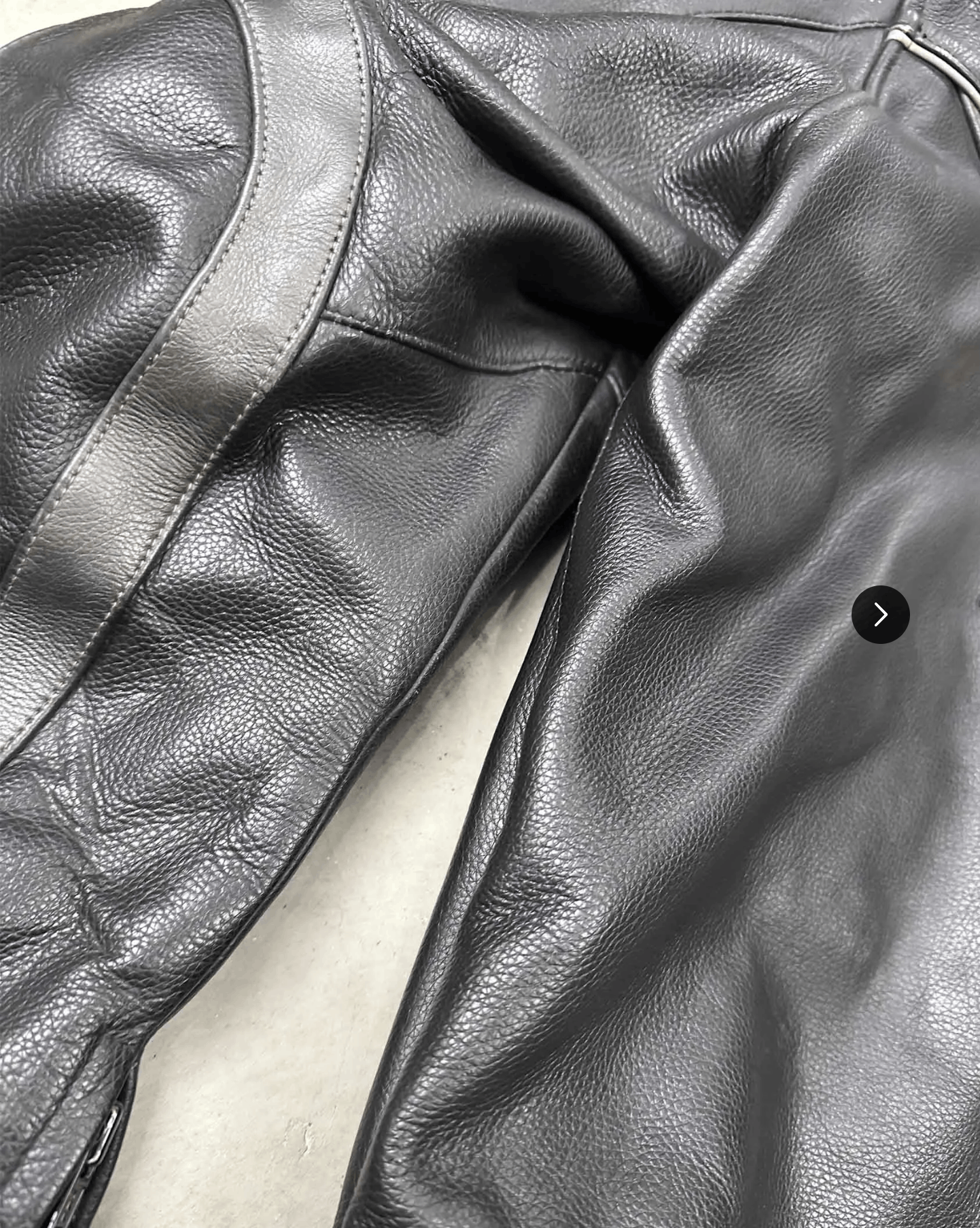 Vintage 90s Triumph Heavy Black Leather Jacket Size US L / EU 52-54 / 3 - 8 Thumbnail