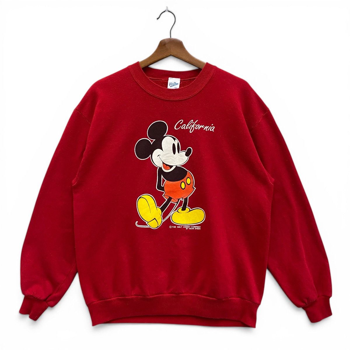 Mickey Mouse Vintage 80s Mickey Mouse Sweatshirt Velva Sheen Made in USA Size US L / EU 52-54 / 3 - 1 Thumbnail