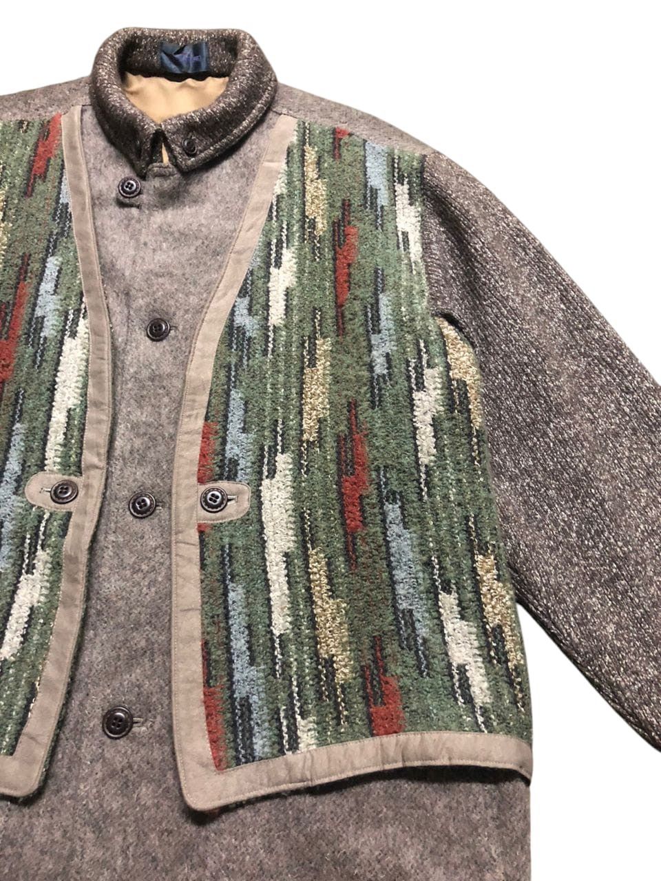 Japanese Brand × Vintage JAPANESE BRAND GIOVANOUMO WOOL TWEED VEST JACKET Size US M / EU 48-50 / 2 - 9 Thumbnail