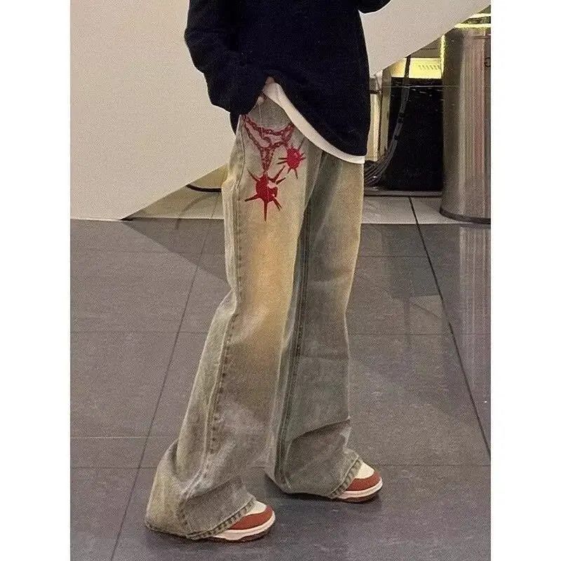 Japanese Brand × Jean Retro loose hip-hop high street jeans Size US 32 / EU 48 - 6 Thumbnail