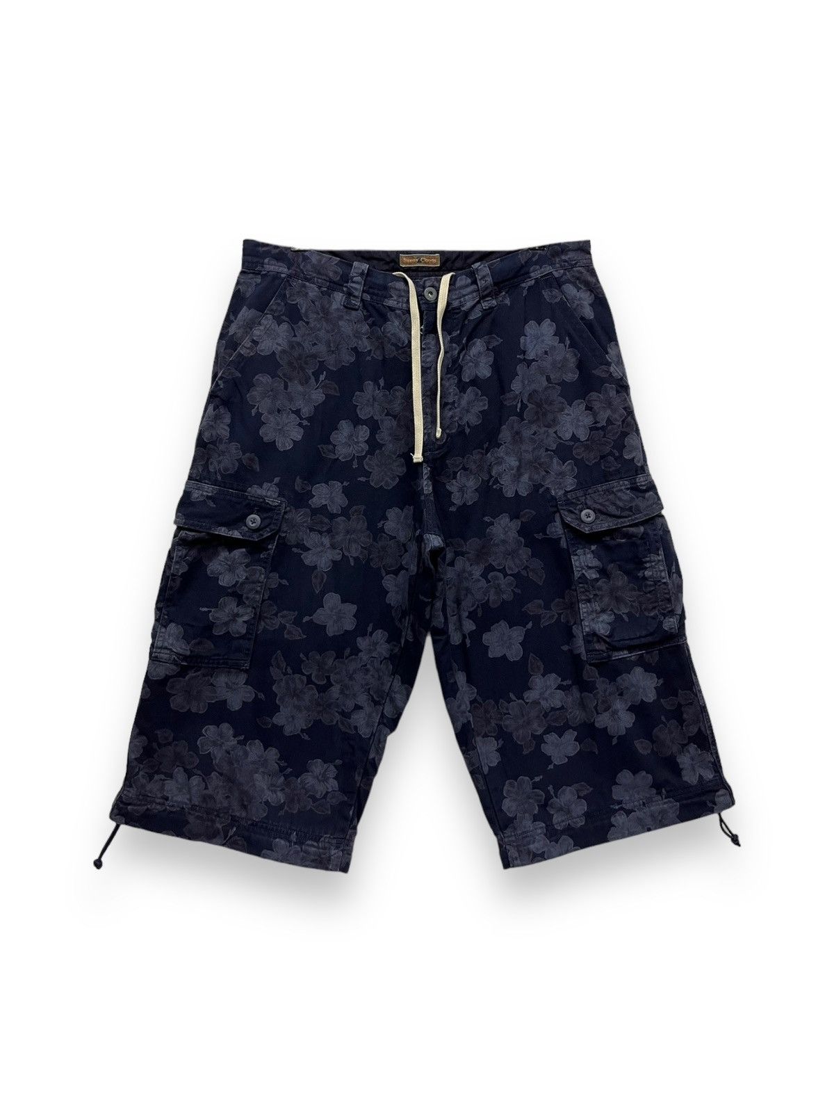 Comme des Garcons 🔥2-Way Baggy Cargo Full Print Floral Denim Tears Inspired Size US 33 - 3 Thumbnail