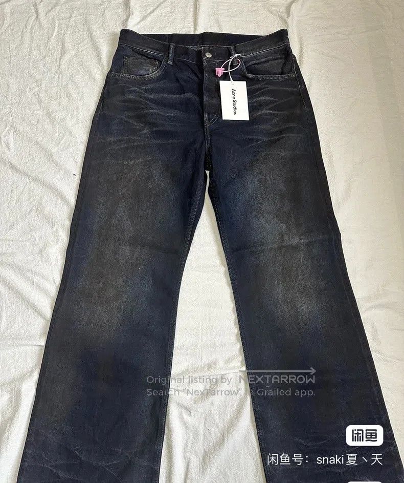 Acne Studios Acne Studios Black and blue distressed mud-dyed washed jea Size US 30 / EU 46 - 1 Thumbnail