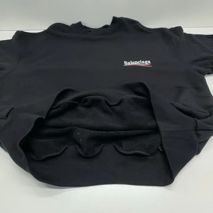 Balenciaga Balenciaga Balenciaga Logo Embroidered Long Sleeve Sweatsh Size US XS / EU 42 / 0 - 6 Thumbnail