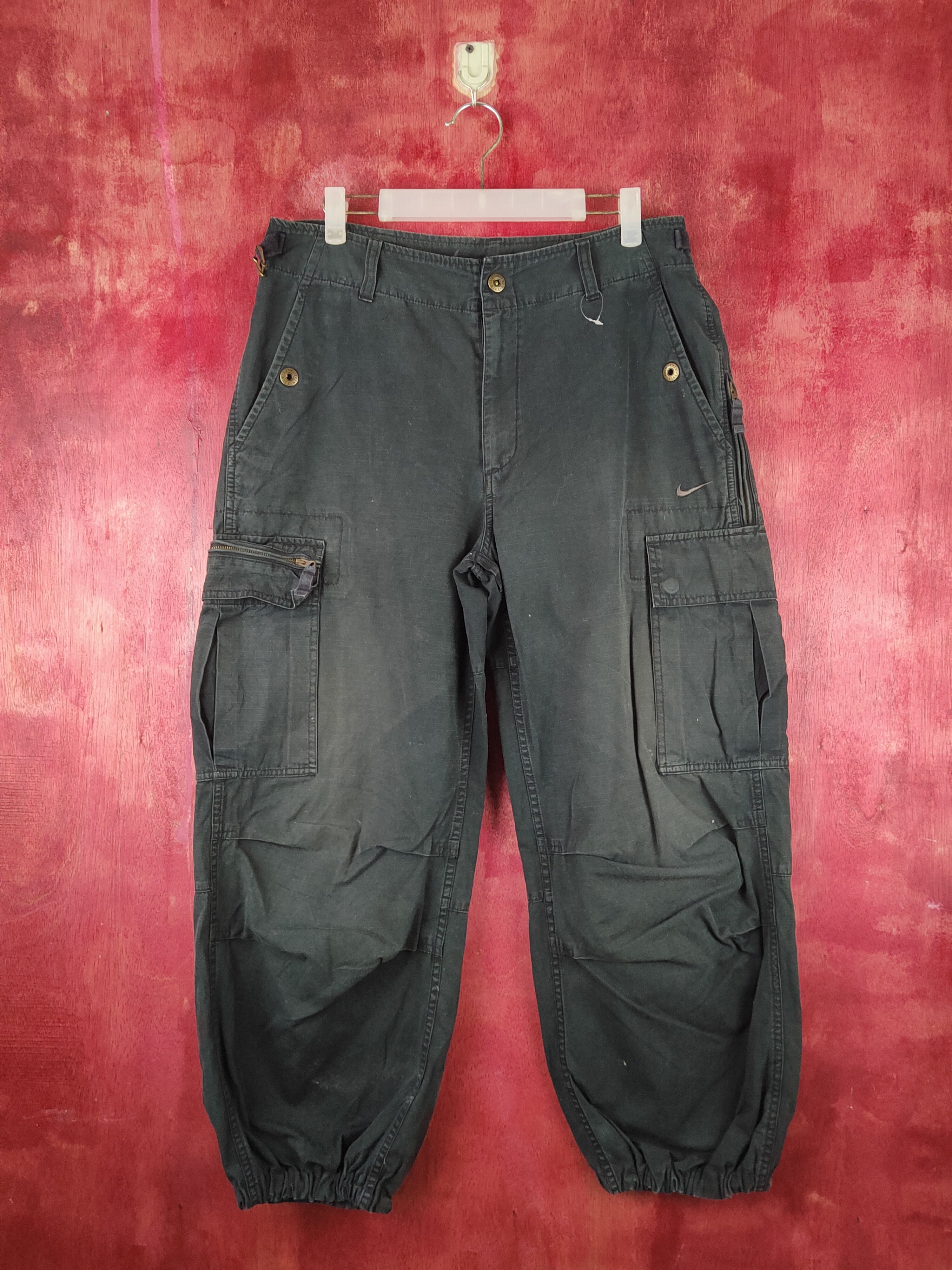 DL Nike vtg faded Multipocket Tactical Cargo Pants #S1550