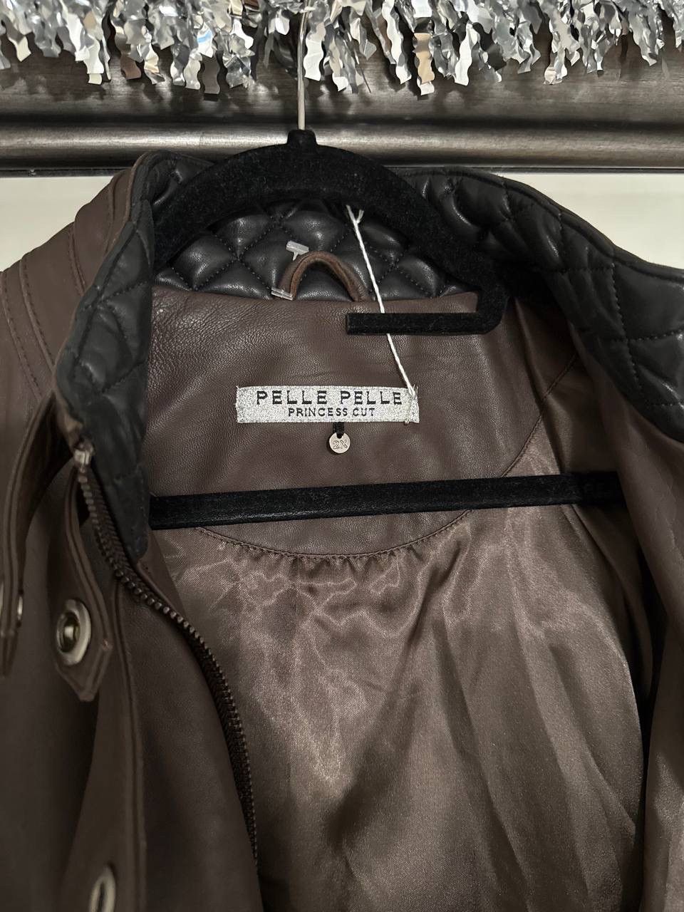 Pelle Pelle Pelle Pelle Princess Cut Brown leather jacket quilted black Size XXL / US 16-18 / IT 52-54 - 6 Thumbnail