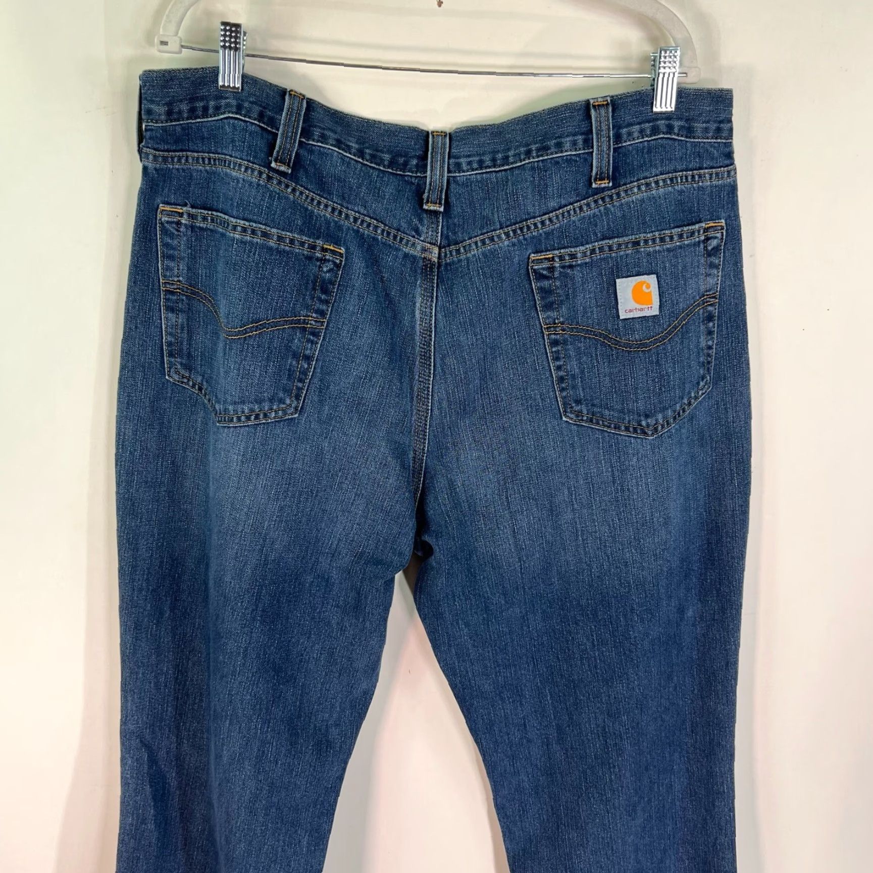 Carhartt Carhartt Jeans Mens 40 Blue Denim Relaxed Fit Straight 40X28 40x28 MS Regular Men Size US 40 / EU 56 - 6 Thumbnail