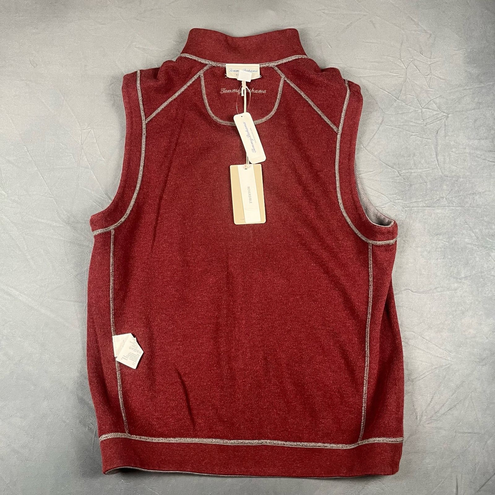 Tommy Bahama NWT! Reversible Tommy Bahama Vest Tencell Lyocel Zip X-04 Size US S / EU 44-46 / 1 - 11 Thumbnail