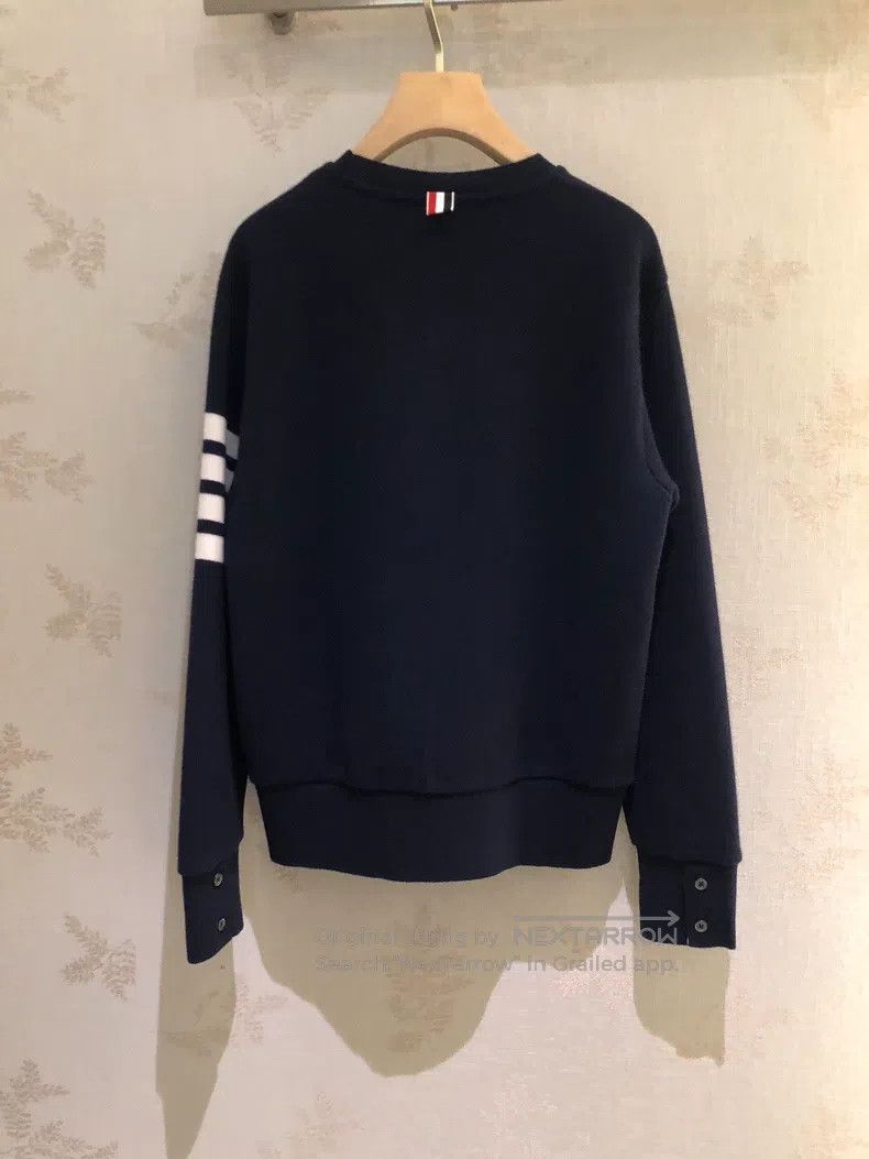 Thom Browne Thom Browne Navy blue cashmere sweater Size US XXS / EU 40 - 4 Thumbnail
