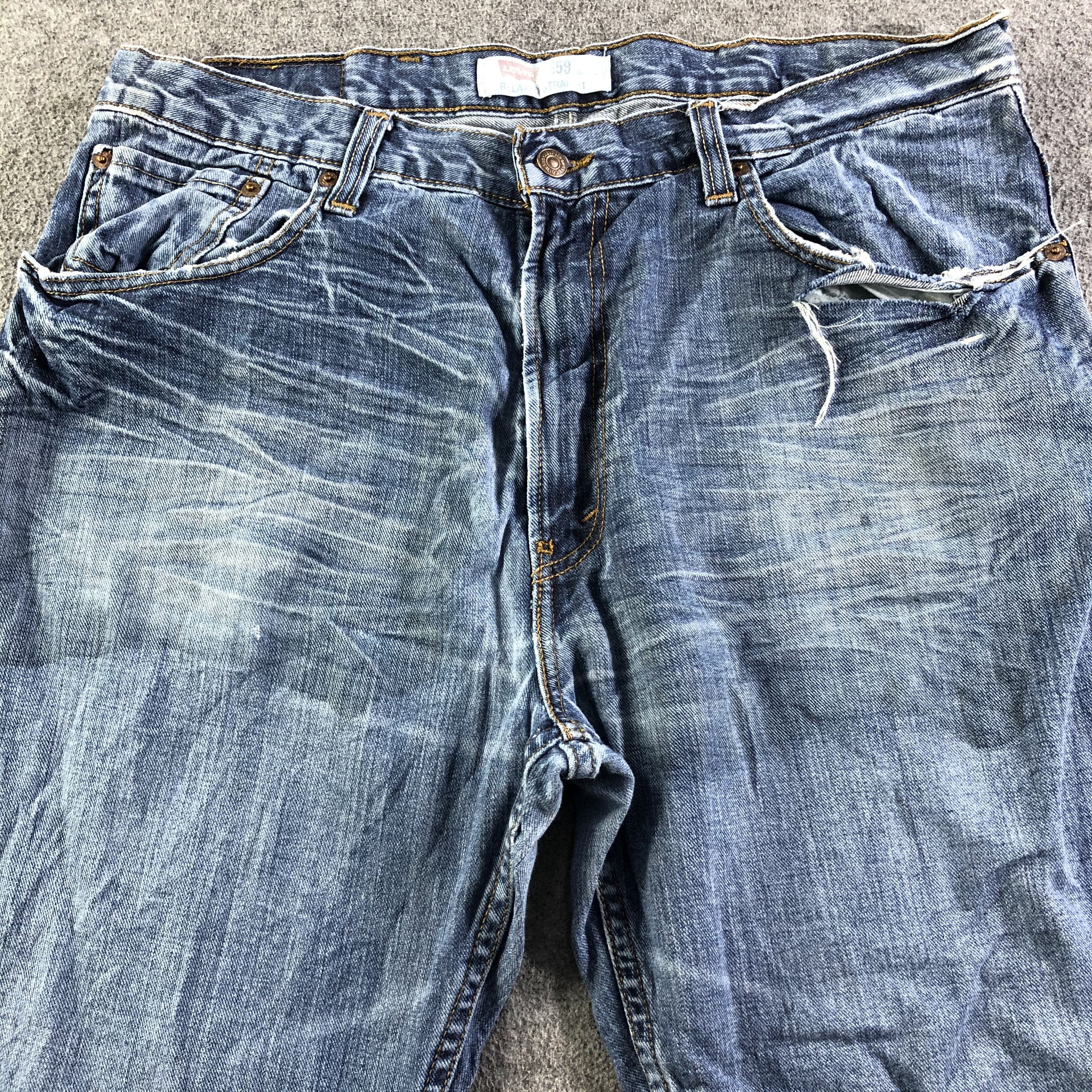 Levi's Vintage Blue Wash Levis 559 Jeans-J3206 Size US 38 / EU 54 - 3 Thumbnail