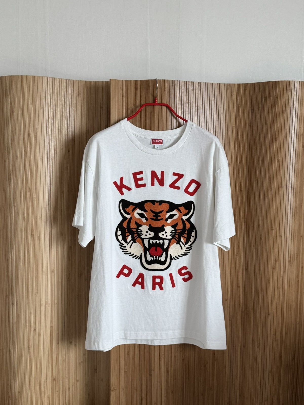 Kenzo Kenzo Tiger Embroidered T-Shirt White M Size US M / EU 48-50 / 2 - 7 Thumbnail