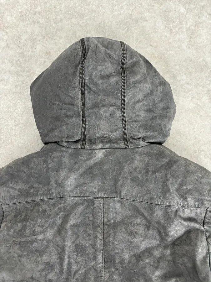 Pierre Balmain AW2012 Pierre Balmain Grey Eroded Avant-Garde Brut Long Parka Jacket Size US M / EU 48-50 / 2 - 6 Thumbnail