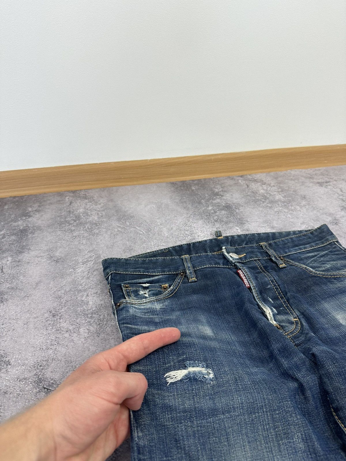 Dsquared2 Dsquared2 Avant Garde Distressed Designer Rare Opium Jeans Size US 32 / EU 48 - 7 Thumbnail