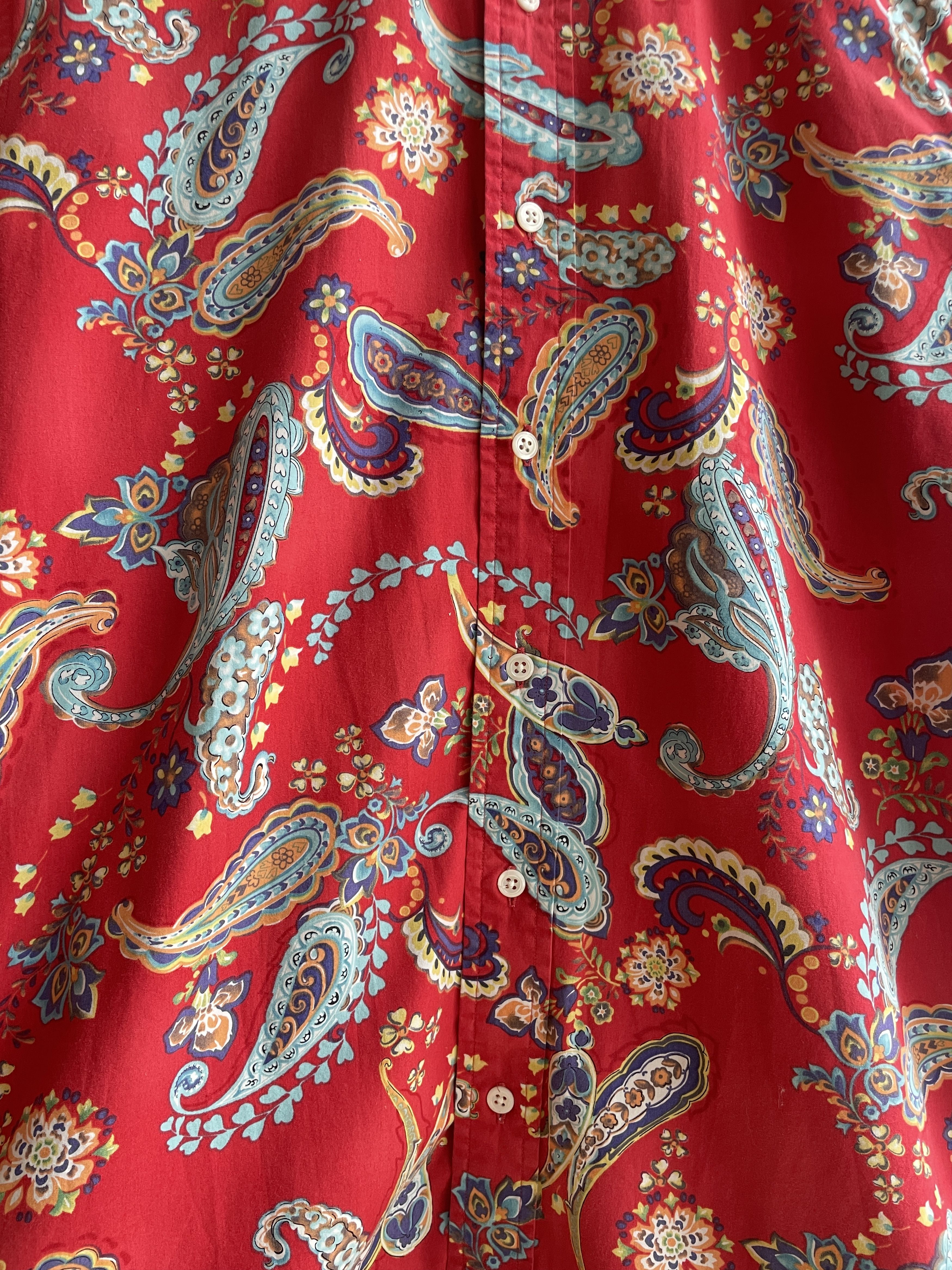 Polo Ralph Lauren Polo Ralph Lauren Vintage Paisley Print Short Sleeve Shirt Size US M / EU 48-50 / 2 - 5 Thumbnail