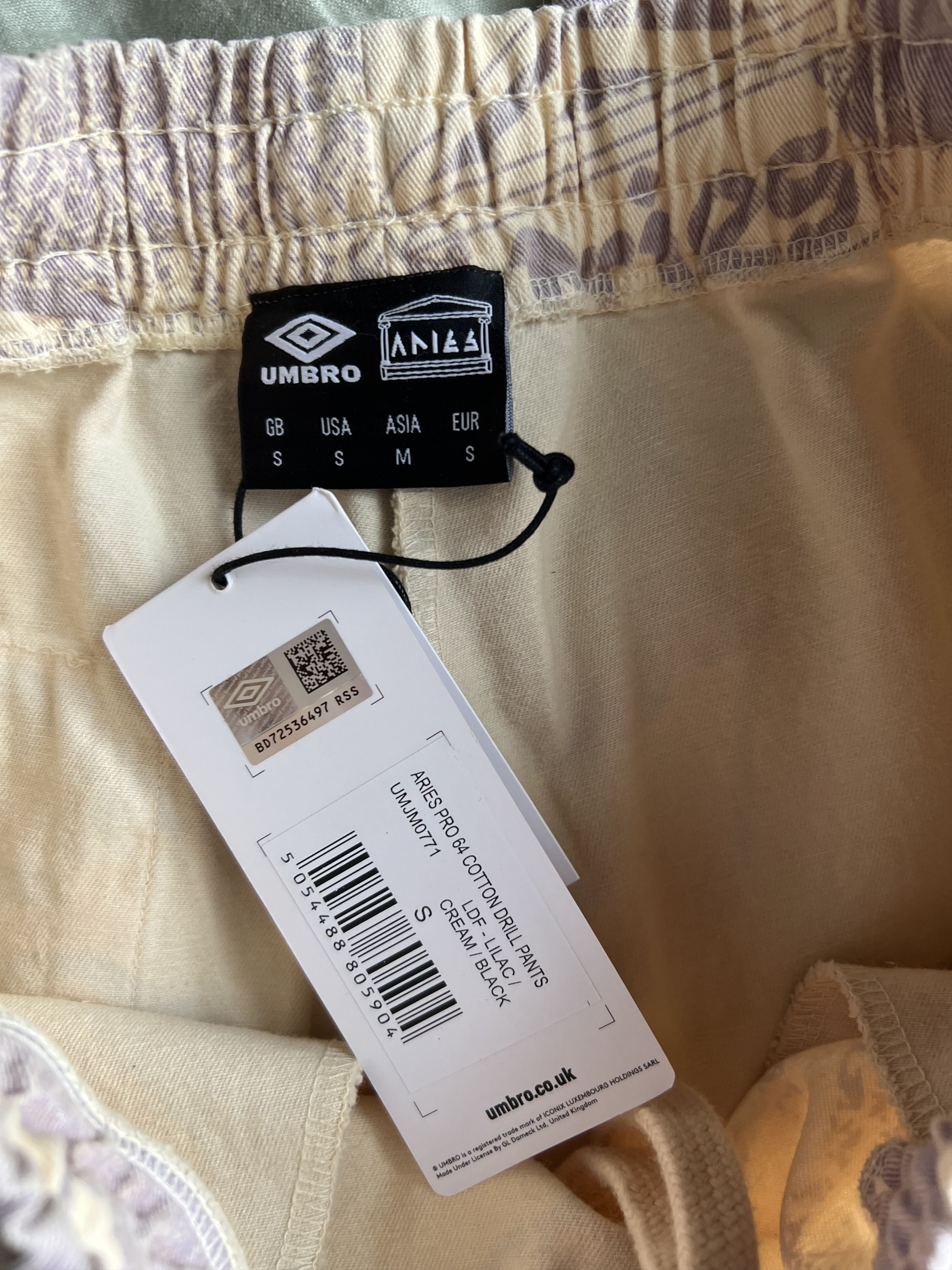 Aries Aries Umbro Pro 64 Cotton Drill Pants in Cream Size US 30 / EU 46 - 6 Thumbnail