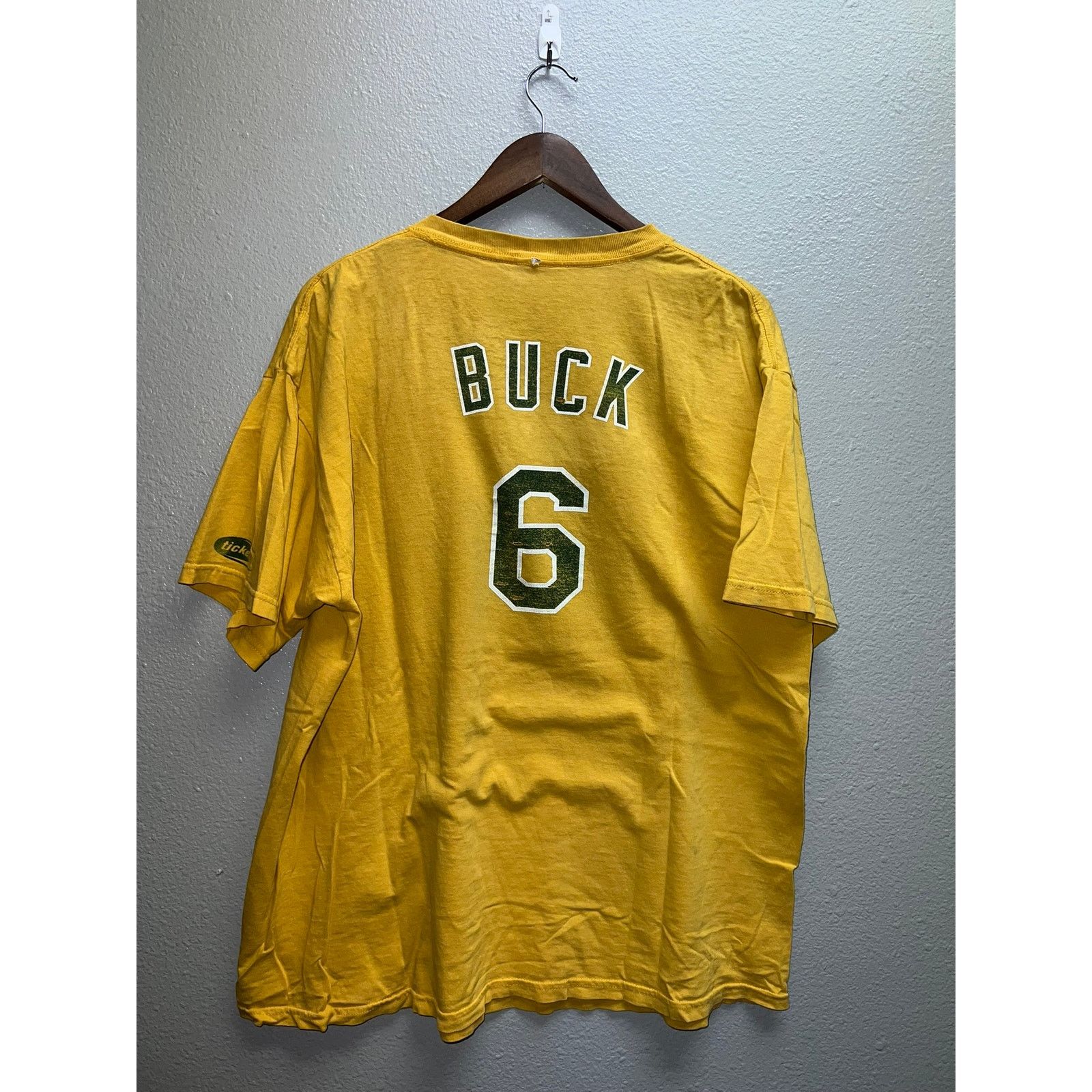 MLB Vintage Oakland Athletics Shirt Travis Buck Player #6 Tee XL Size US XL / EU 56 / 4 - 5 Thumbnail