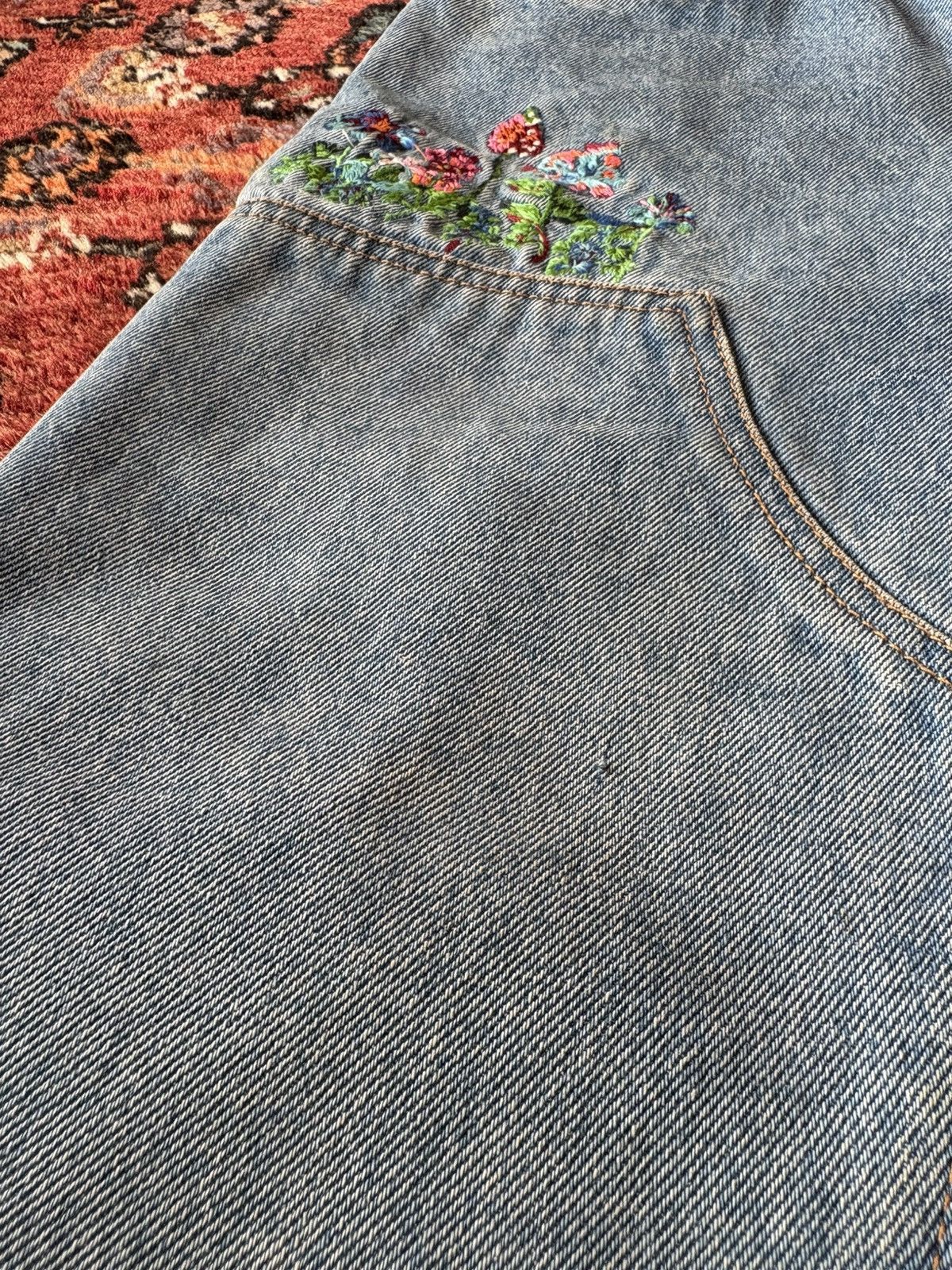 Louis Vuitton Louis Vuitton Floral Denim Size US 34 / EU 50 - 4 Thumbnail