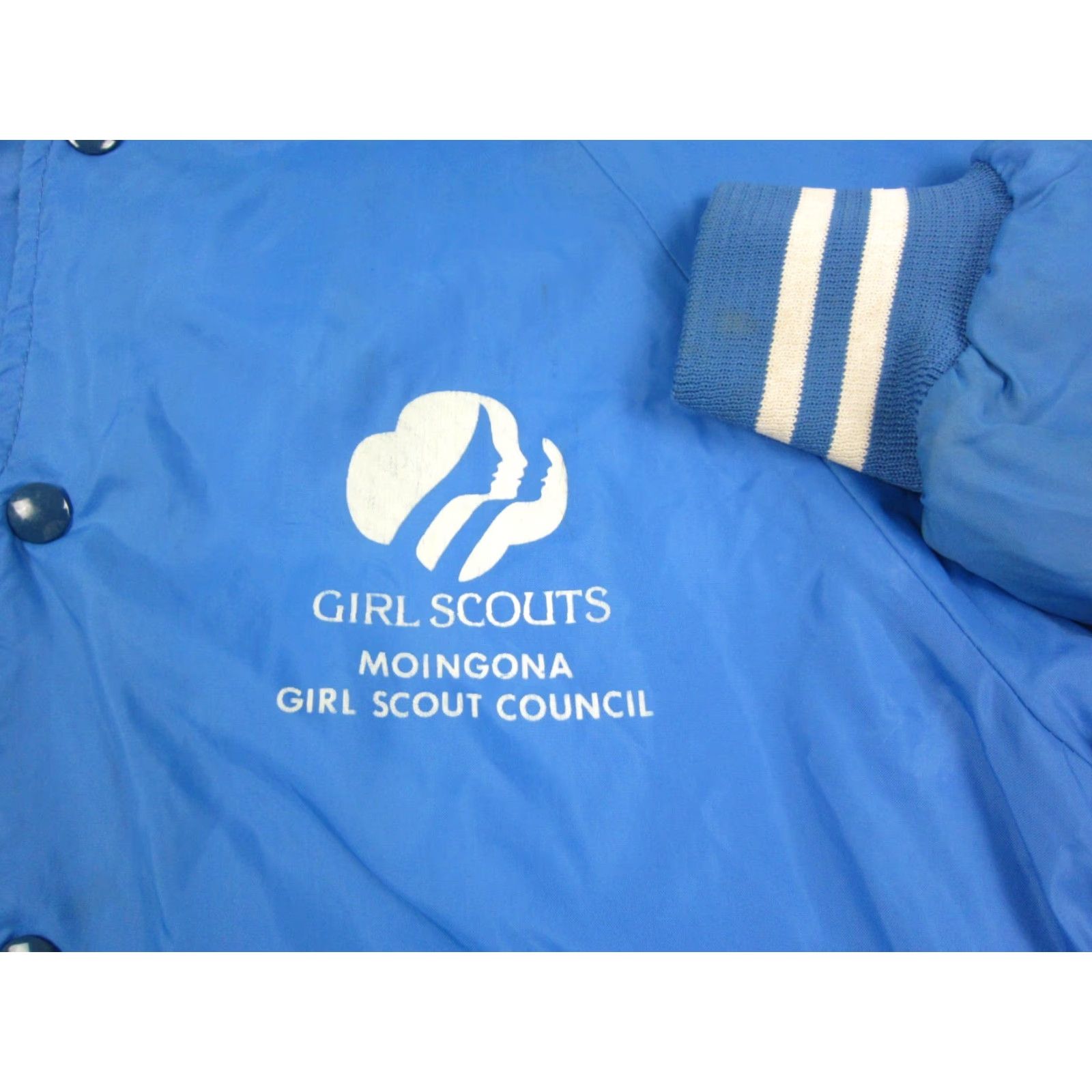 Vintage VINTAGE Girl Scouts Jacket Mens XL Blue Varsity 90s Outdoor Logo Women's XL Blue Varsity Jacket Size XL / US 12-14 / IT 48-50 - 3 Thumbnail