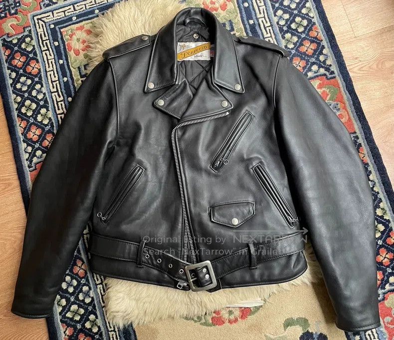 Schott Schott Leather coat Size US XXS / EU 40 - 1 Thumbnail