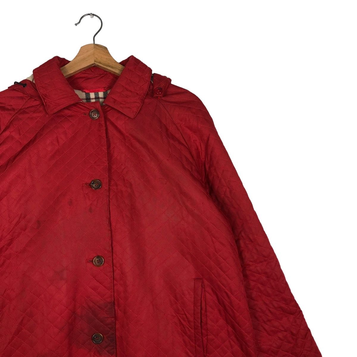 Burberry 🔥VINTAGE QUILTED BUTTON BURBERRY LONDON NOVA CHECK LINING Size US M / EU 48-50 / 2 - 7 Thumbnail