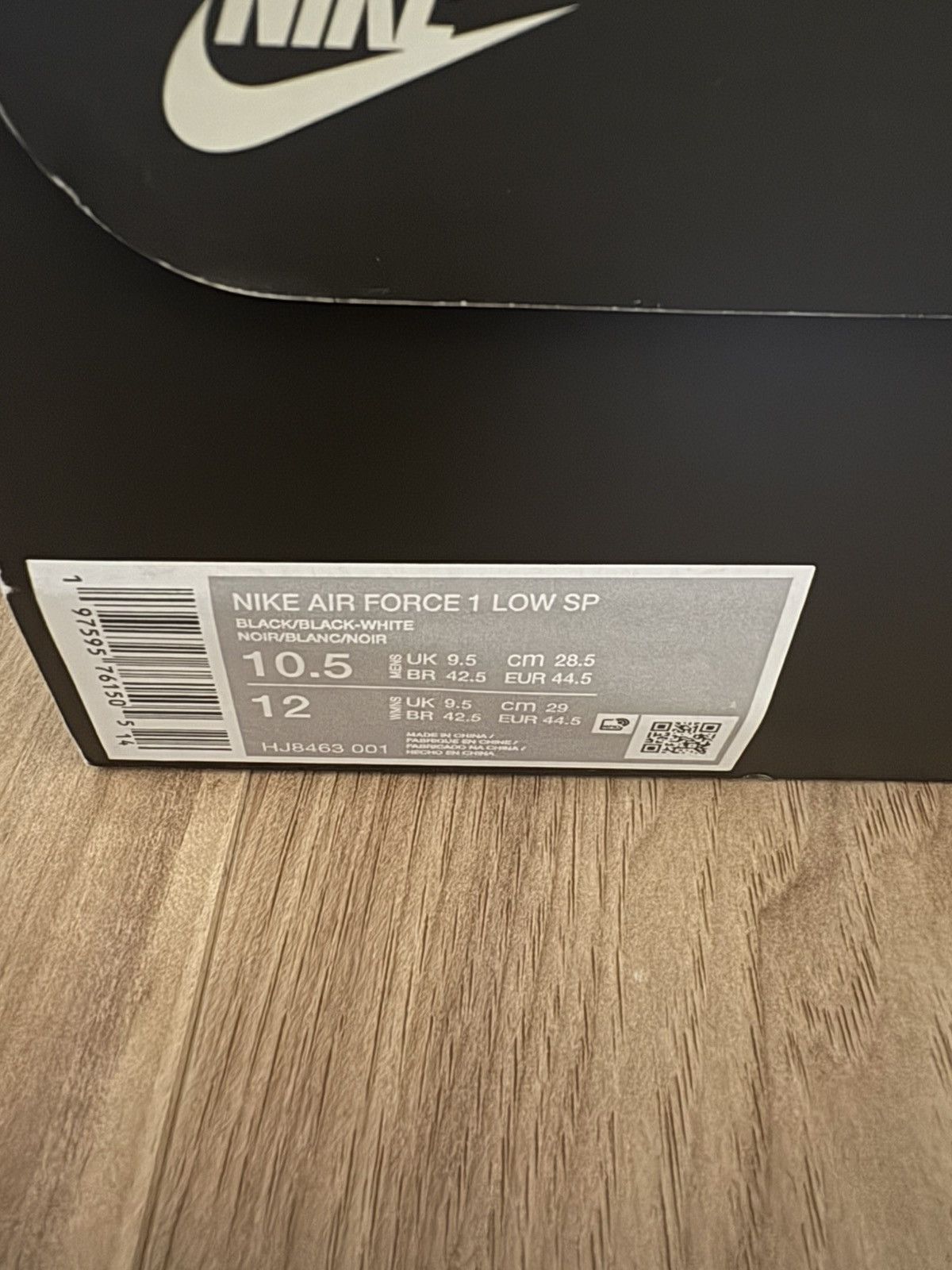 Cactus Plant Flea Market × Nike Nike Air Force 1 Low CPFM Black Size US 10.5 / EU 43-44 - 8 Thumbnail