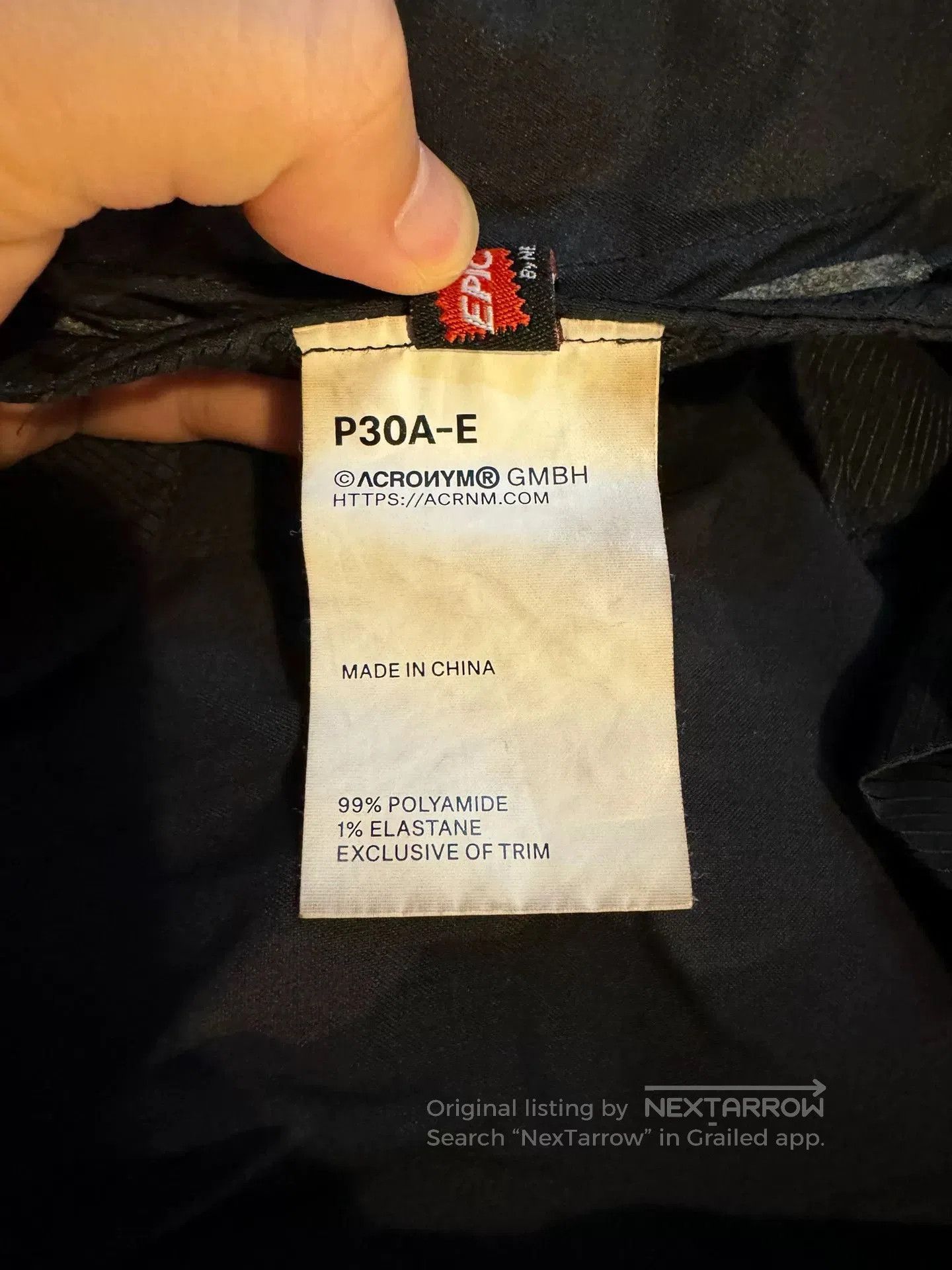 Acronym black p30a. Size US 28 / EU 44 - 9 Thumbnail