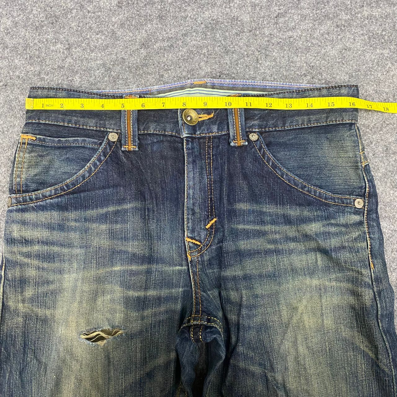 If Six Was Nine 💥 Need Gone💥 Edwin Exclusive Vintage Distressed Denim Size US 32 / EU 48 - 4 Thumbnail