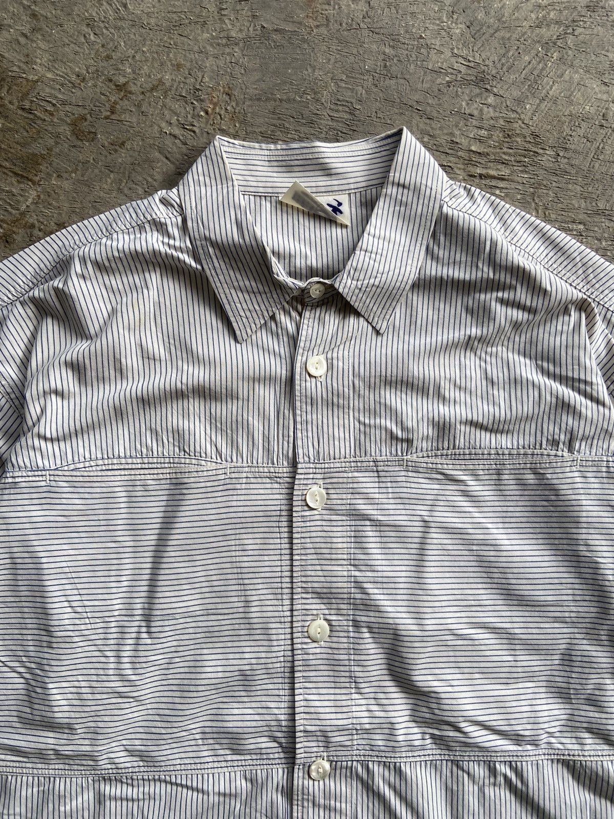 Hai Sporting Gear 1990s Hai Sporting Gear - Stripe Double Pocket Long Shirt Size US XL / EU 56 / 4 - 3 Thumbnail