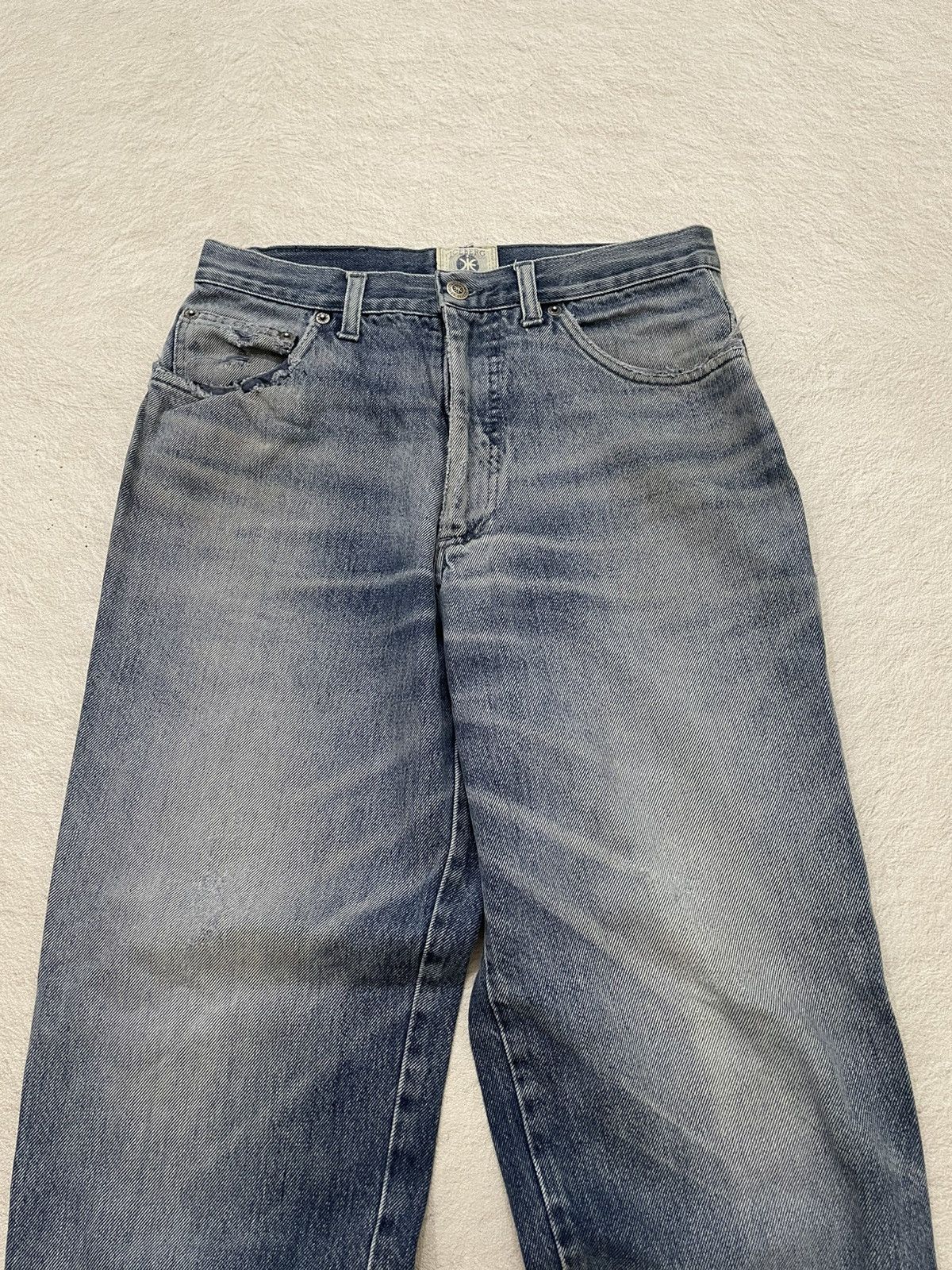 Japanese Brand 2000s Iceberg Jeans Washed Embroidered Y2K Japanese If6was9 Size US 29 - 2 Thumbnail