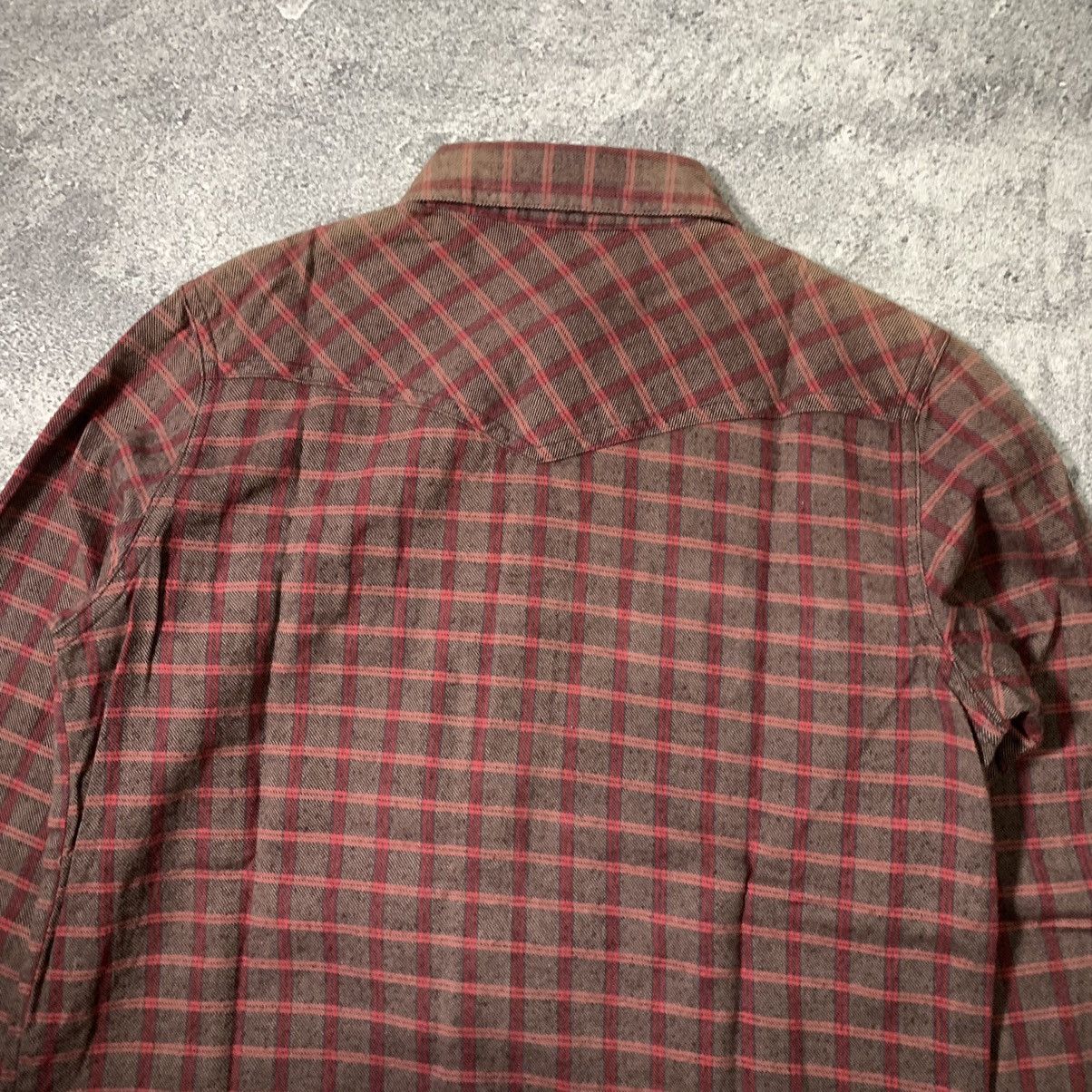 Japanese Brand BACK NUMBER WESTERN PLAID FLANNEL SHIRT SNAP BUTTON Size M / US 6-8 / IT 42-44 - 10 Thumbnail